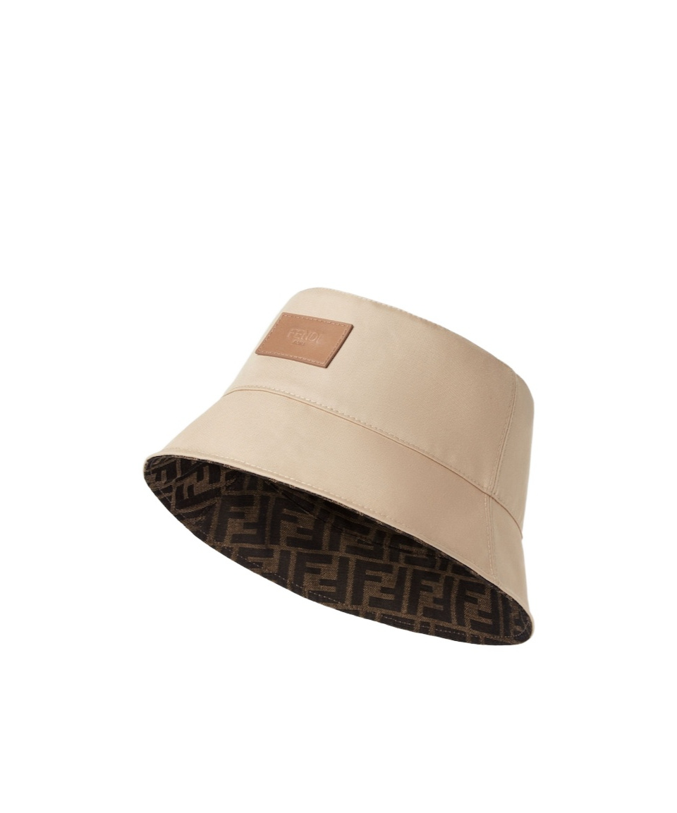 Fendi Reversible Ff-pattern Bucket Hat In Brown