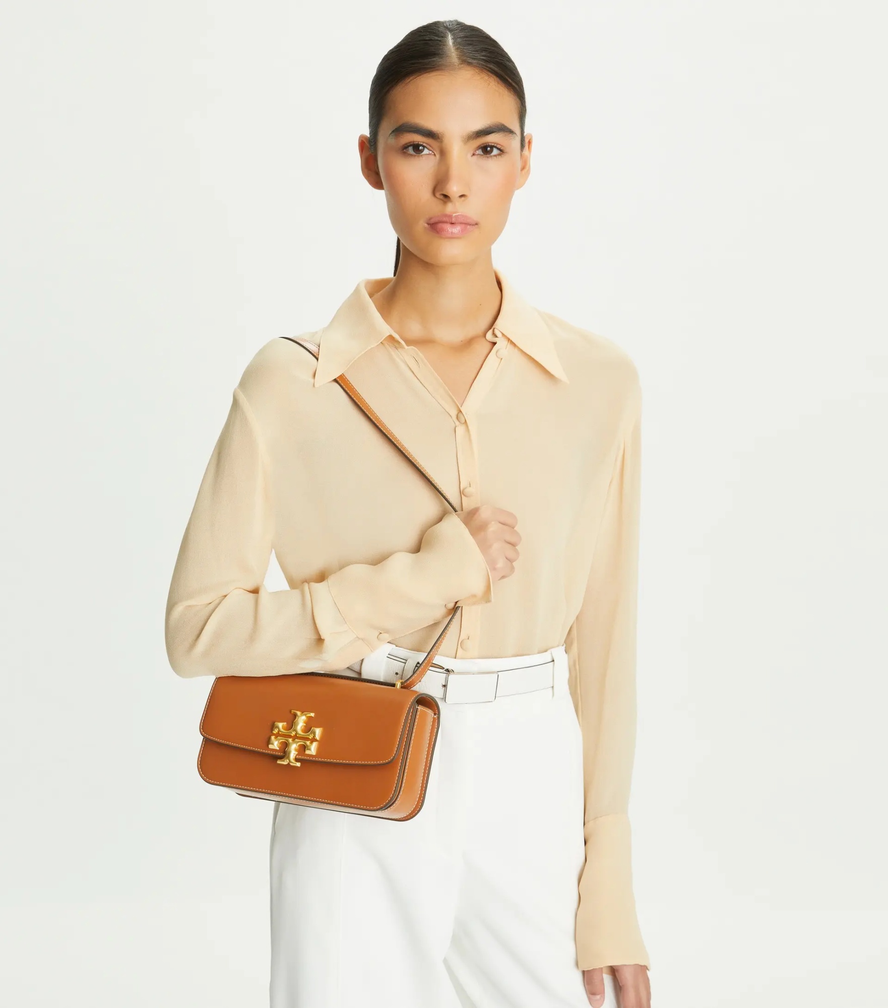 Tory Burch Small Eleanor Rectangular Bag In Orange