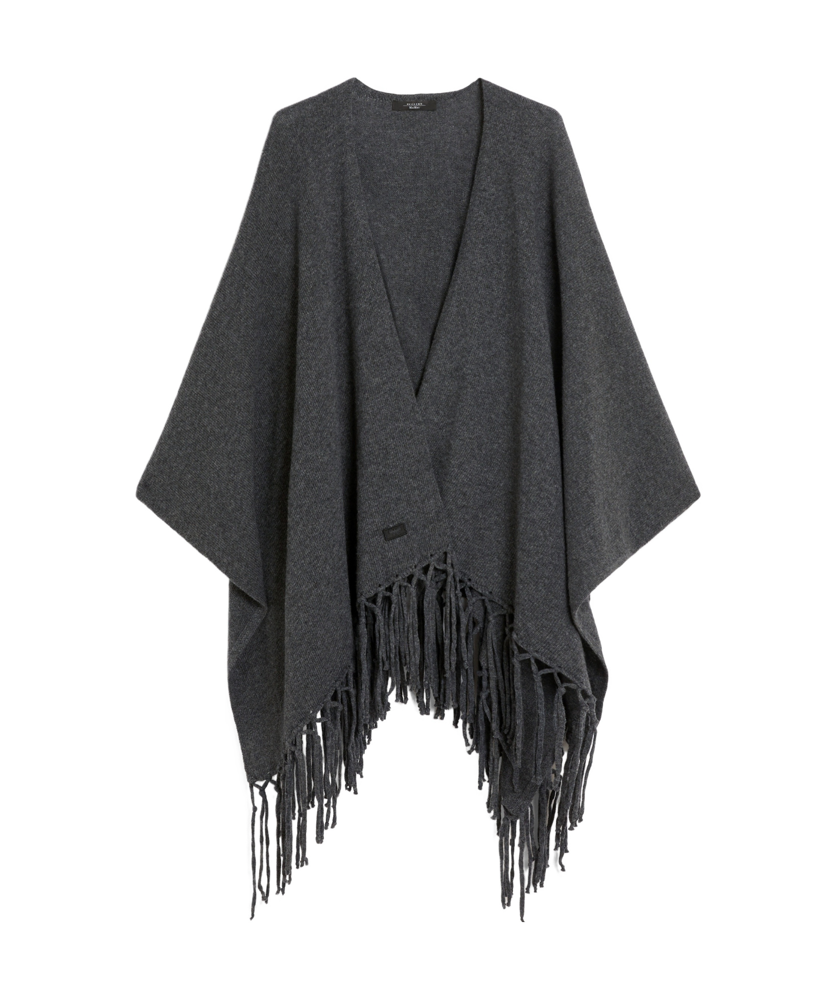 Weekend Max Mara Wool-yarn Wrapped Cloak In Gray