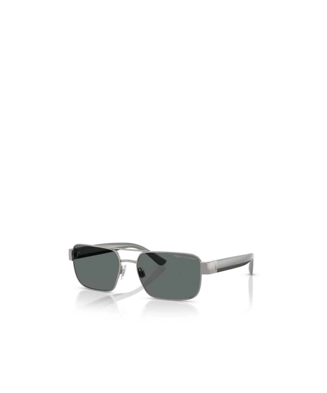 Polo Ralph Lauren Eyewear Rectangle Frame Sunglasses In Silver