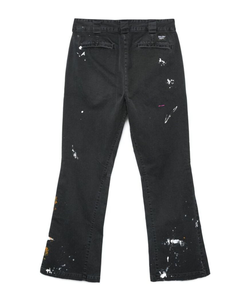 Gallery Dept. Paint Splatter-detail Trousers In Black