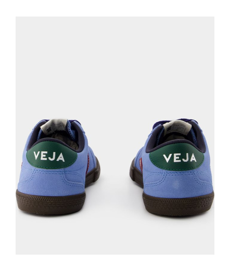 Veja Man Sneakers Azure Size 12 Leather In Blue