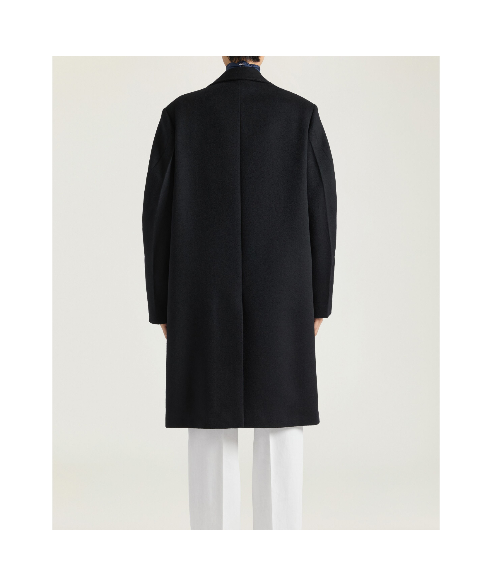 Givenchy Wool-blend Couture Seam Coat In Black