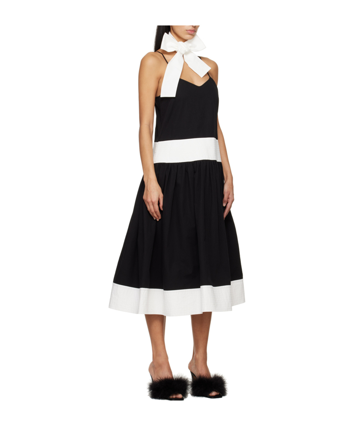 Kimhēkim Bicolor Dress In Black