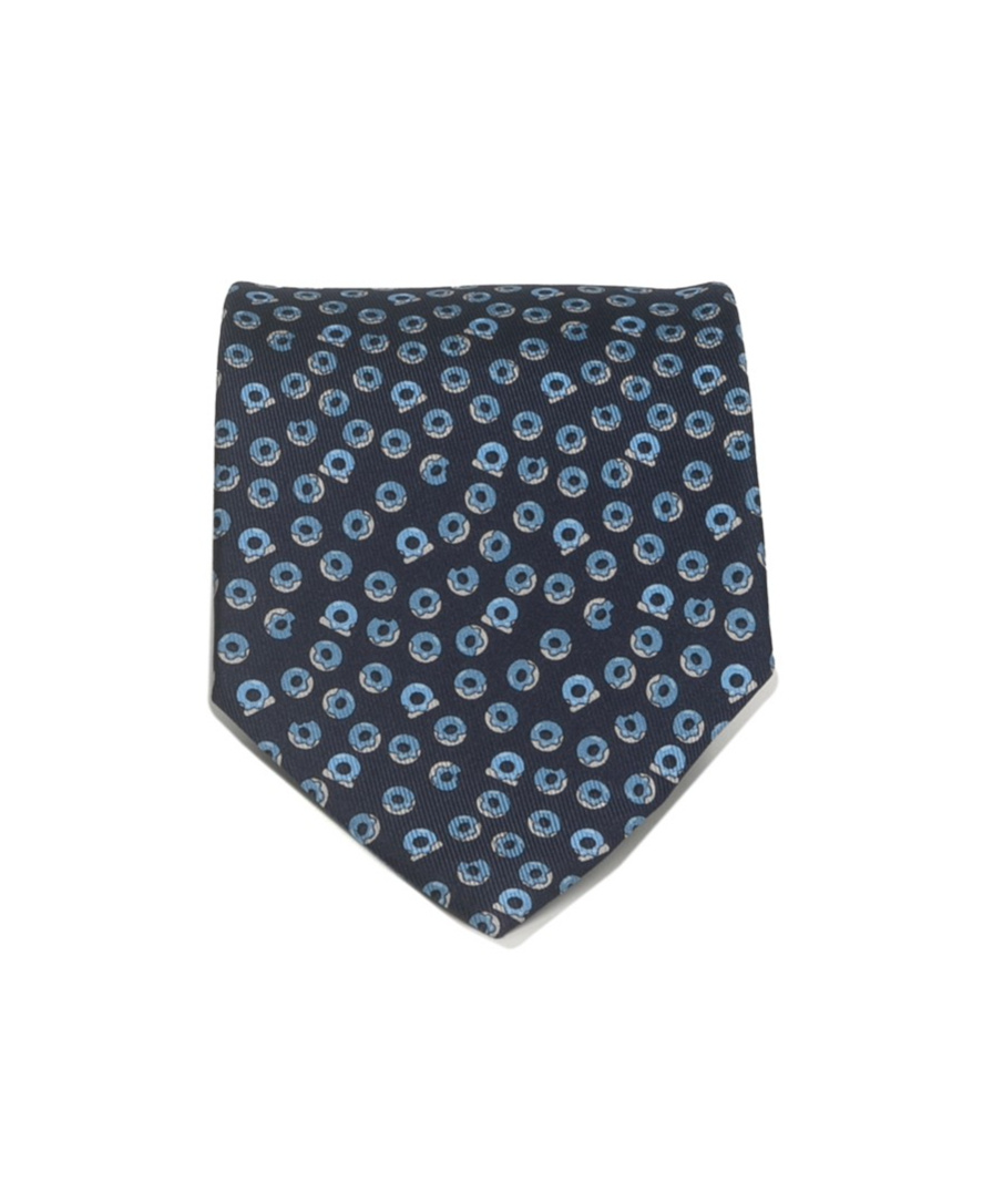 Ferragamo Printed Pointed Tie In Black