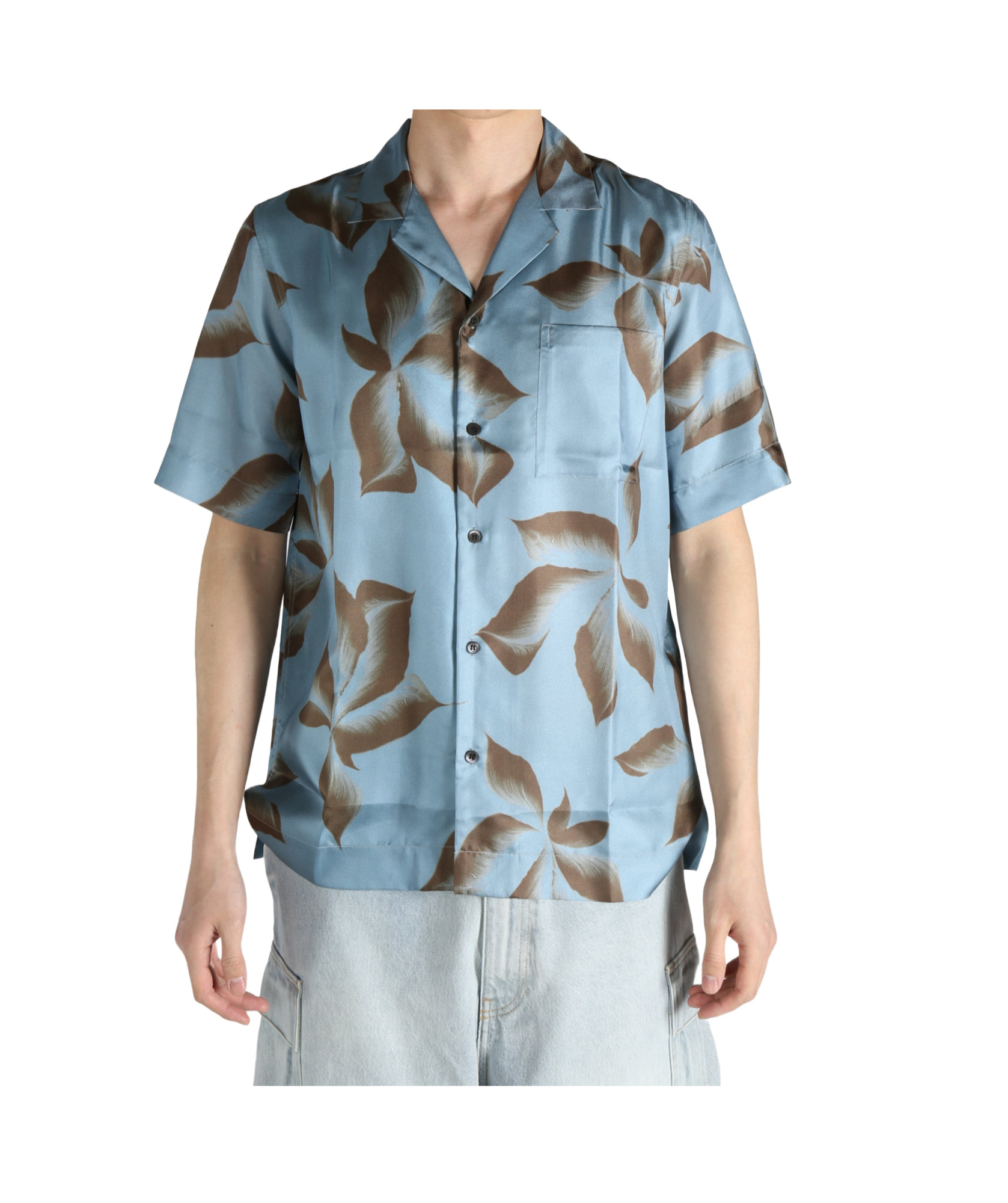 Dries Van Noten Carltone Shirt And Blouse In Blue