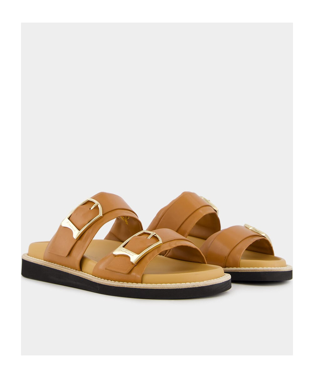 Shop Santoni Double-buckle Sandals In Multicolor