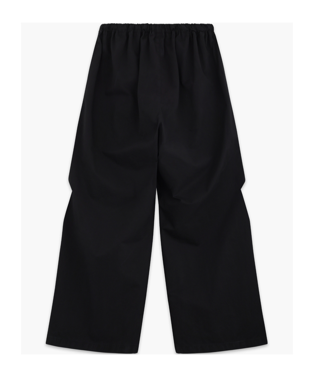 We11 Done Logo-embroidered Trousers In Black