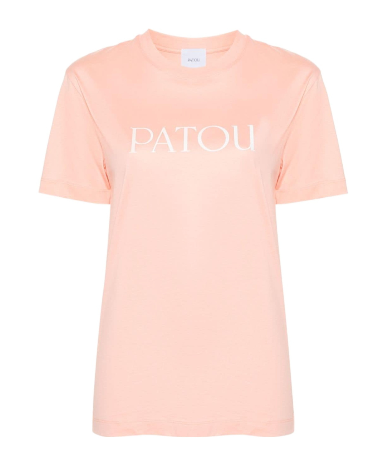 Shop Patou Logo-print Organic-cotton T-shirt In Orange