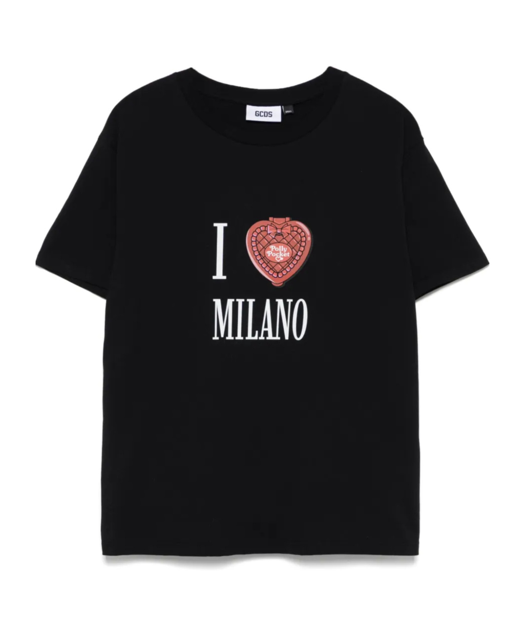 Gcds Graphic Print Milano Oversize T-shirt In Black