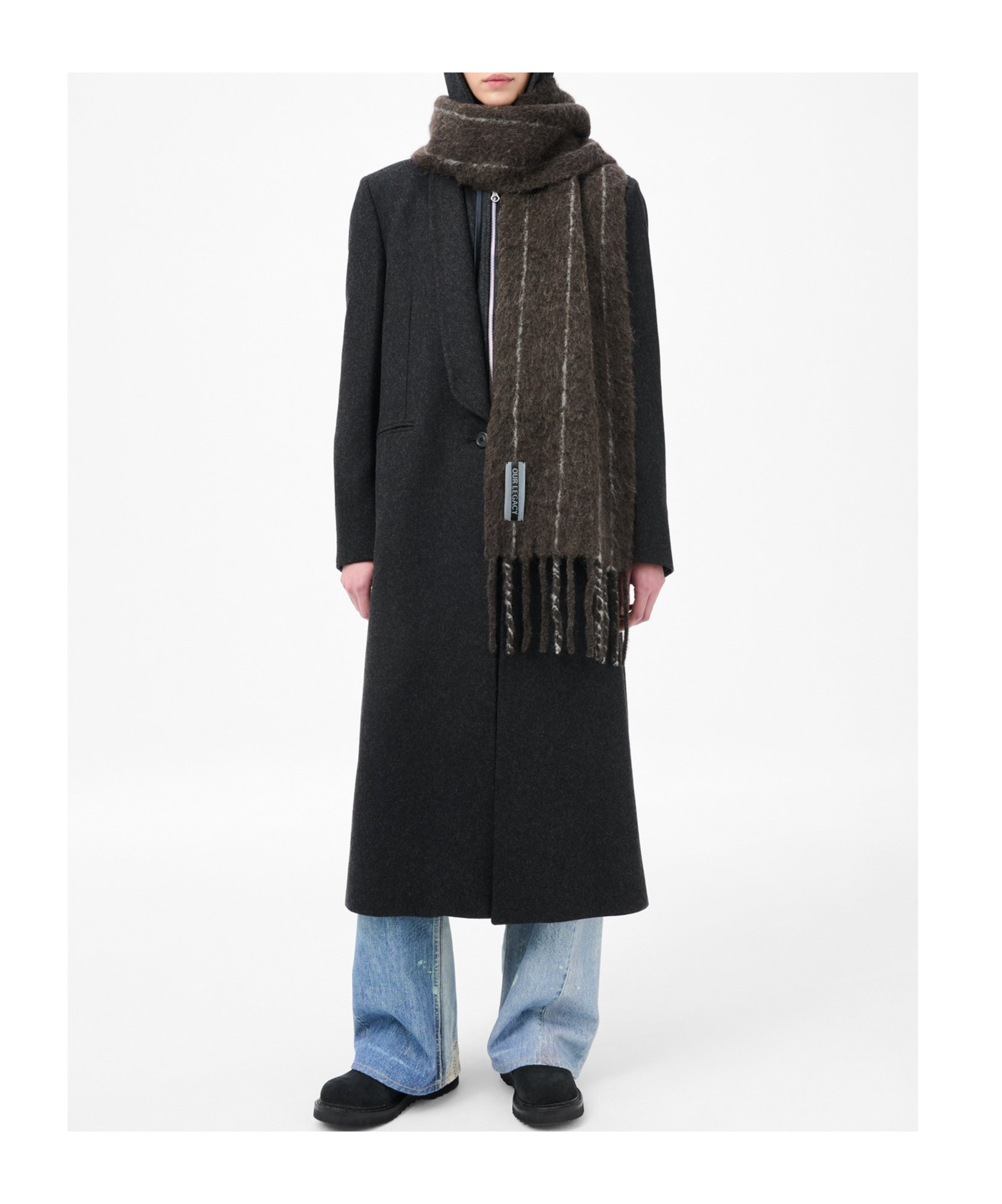 Our Legacy Tassel Scarf In Brown