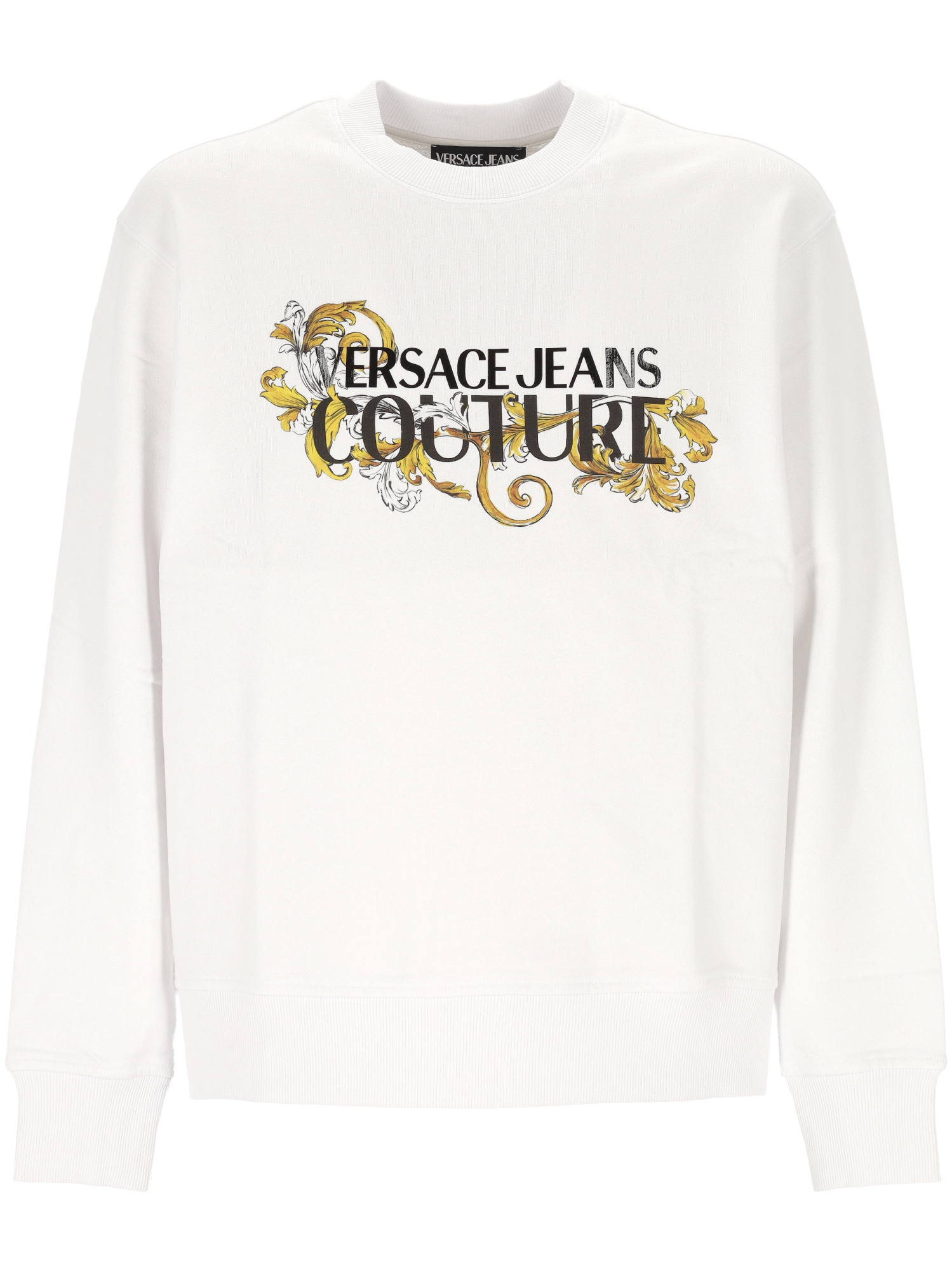 Versace Jeans Long-sleeved Sweater In White