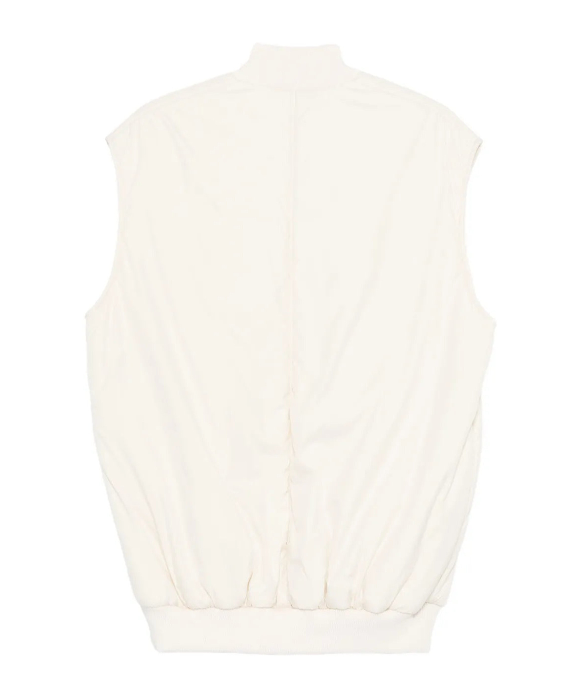 Antonelli Ribbed Sleeveless Vest In White