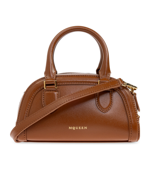 Alexander Mcqueen Mini Structured Leather Tote Bag