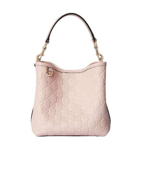 Gucci Gg Emblem Small Bucket Bag In Pattern