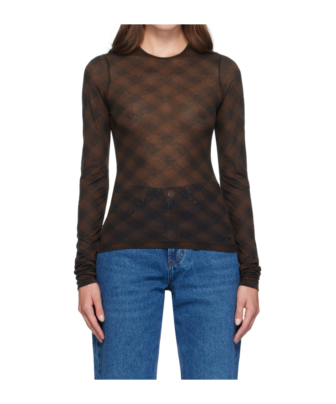 Ami Alexandre Mattiussi Fluide Long-sleeved T-shirt In Black