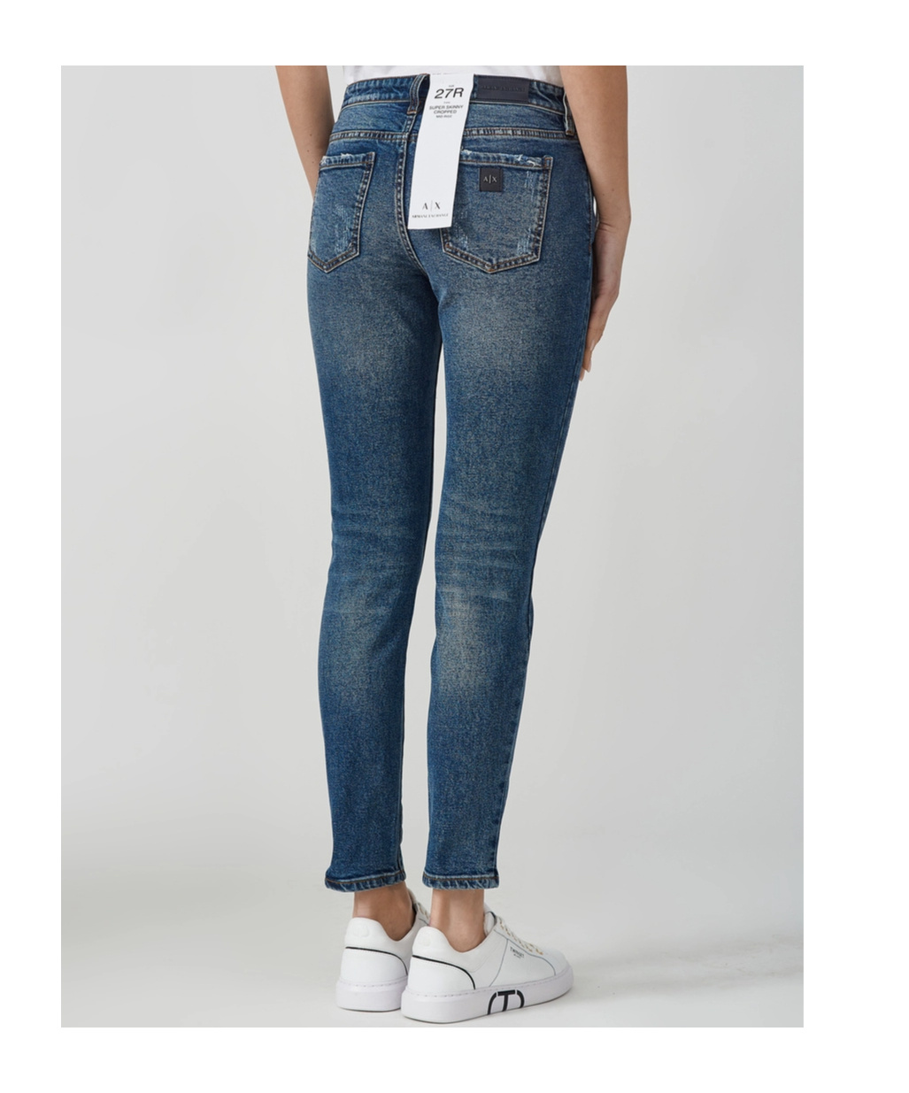 Armani Exchange Belt-loop Jeans In Blue