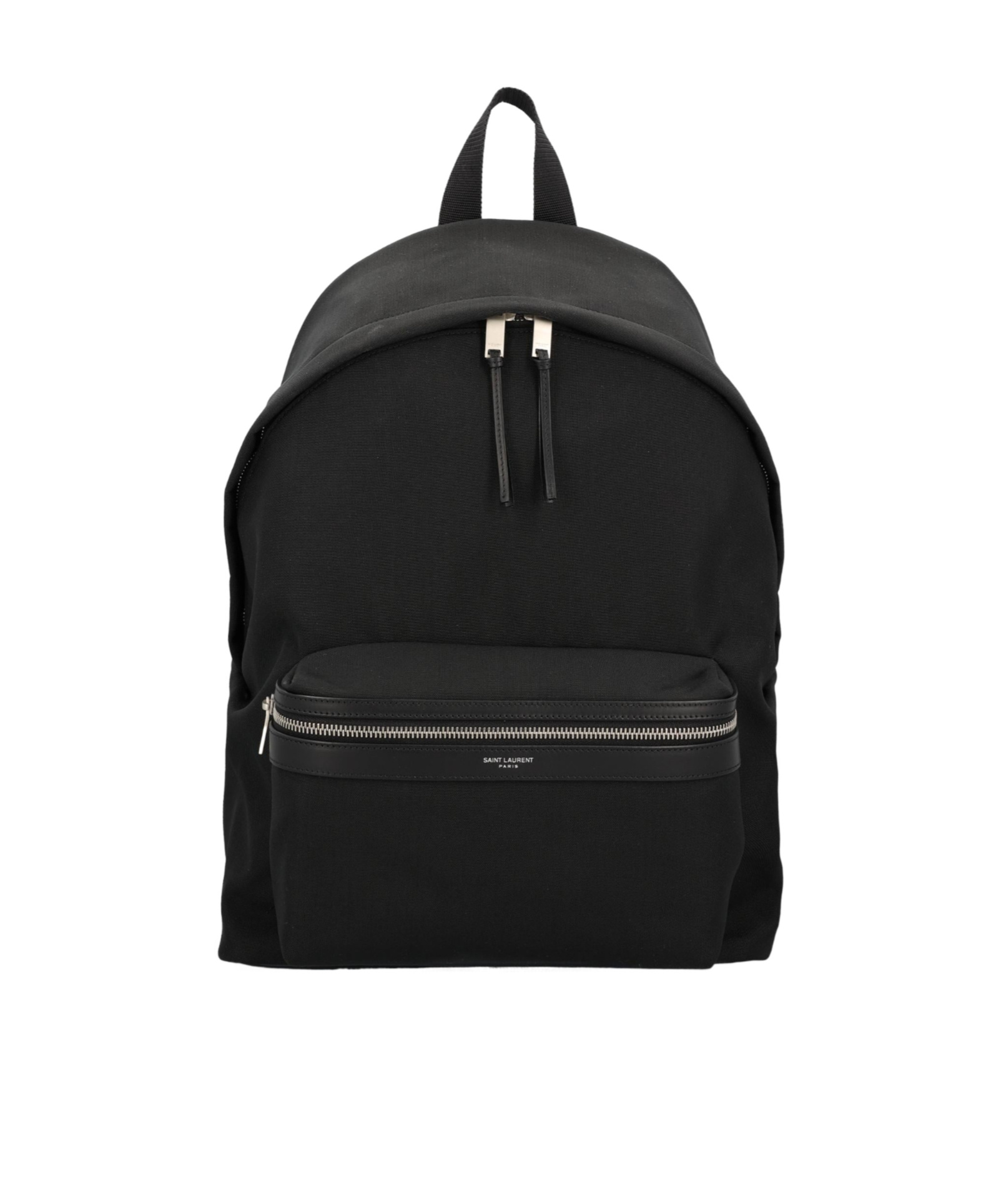 Saint Laurent Zipper Backpack In Black