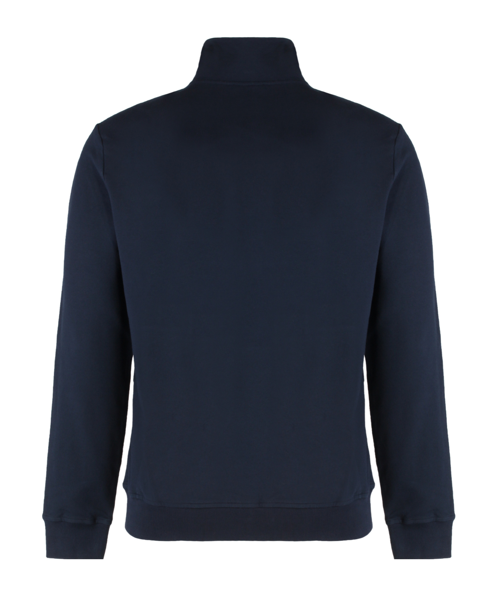 Paul & Shark Zip-up Embroidered Cotton-blend Jacket In Blue