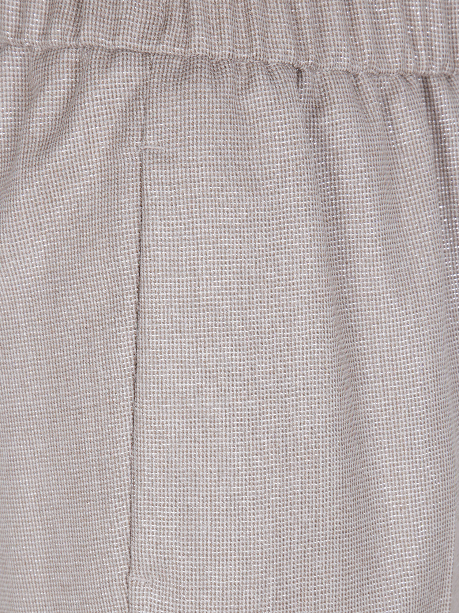 Peserico Wool Elasticated Straight Trousers In Gray