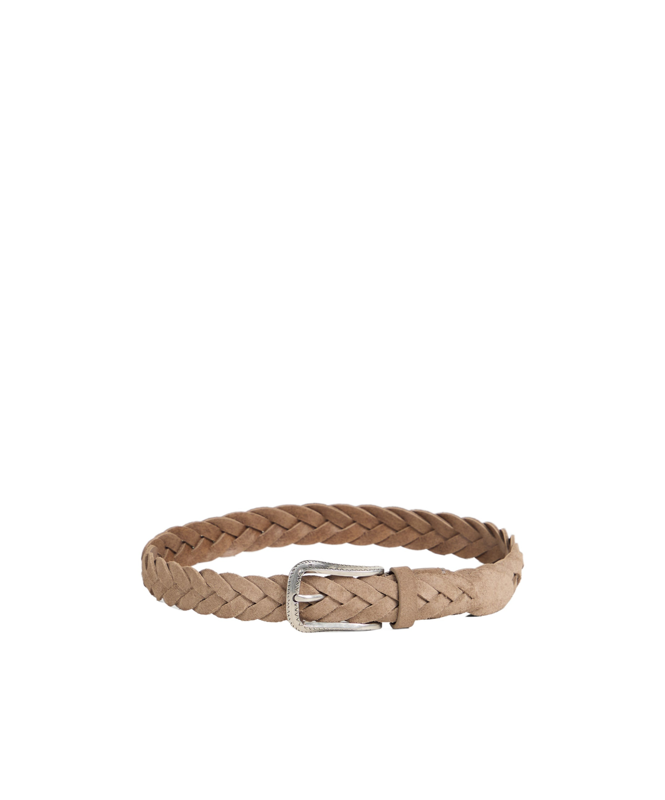 Brunello Cucinelli Woven Leather Belt In Brown