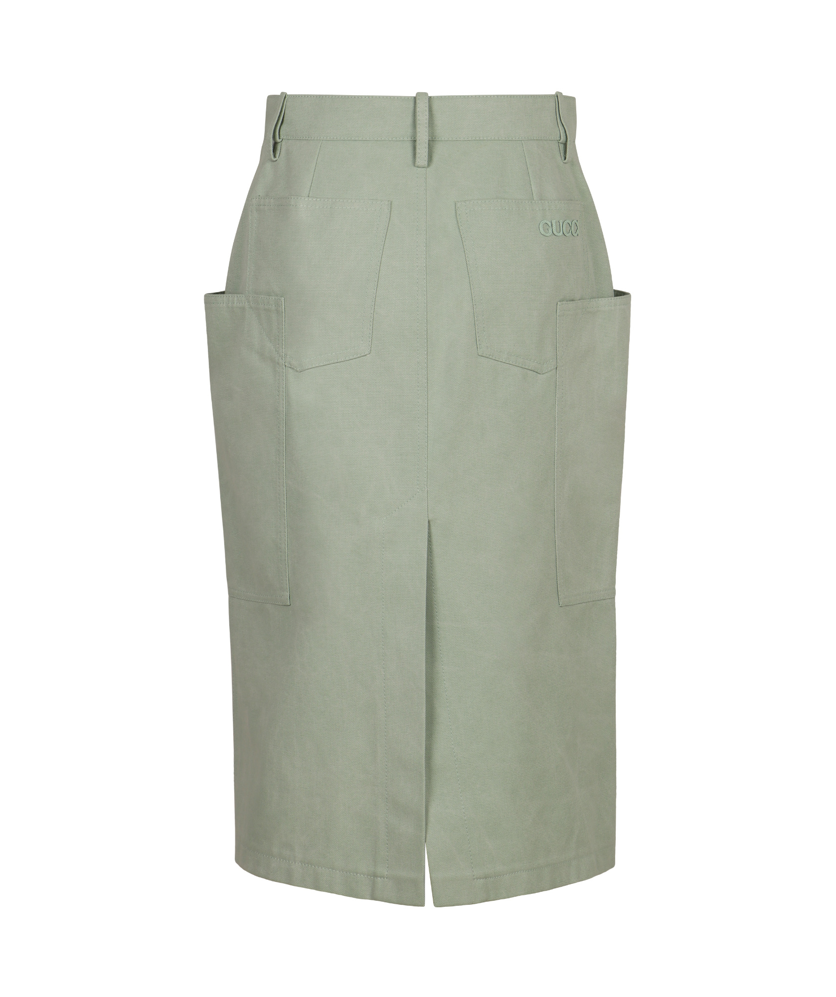 Gucci Women's Cotton Midi Skirt In Green
