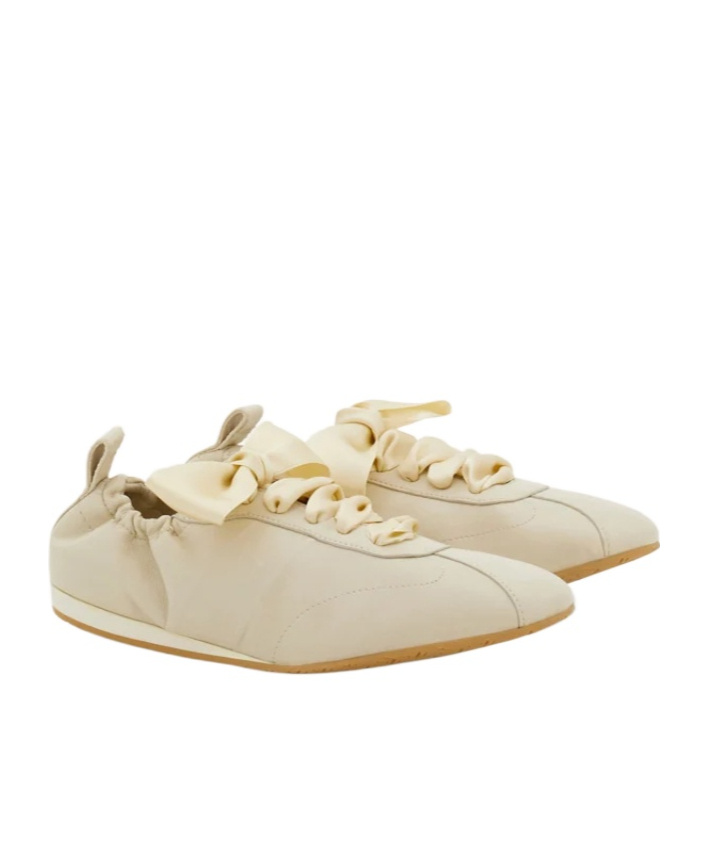 Ferragamo Hybrid Sneaker In Neutral