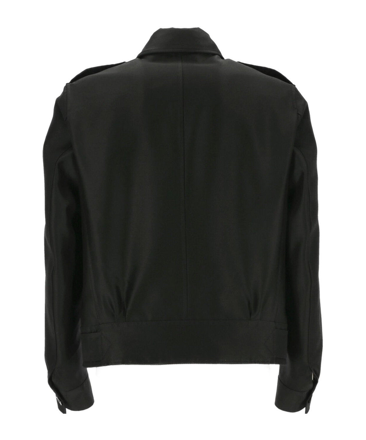 Tom Ford Wool And Silk Jacket In Black