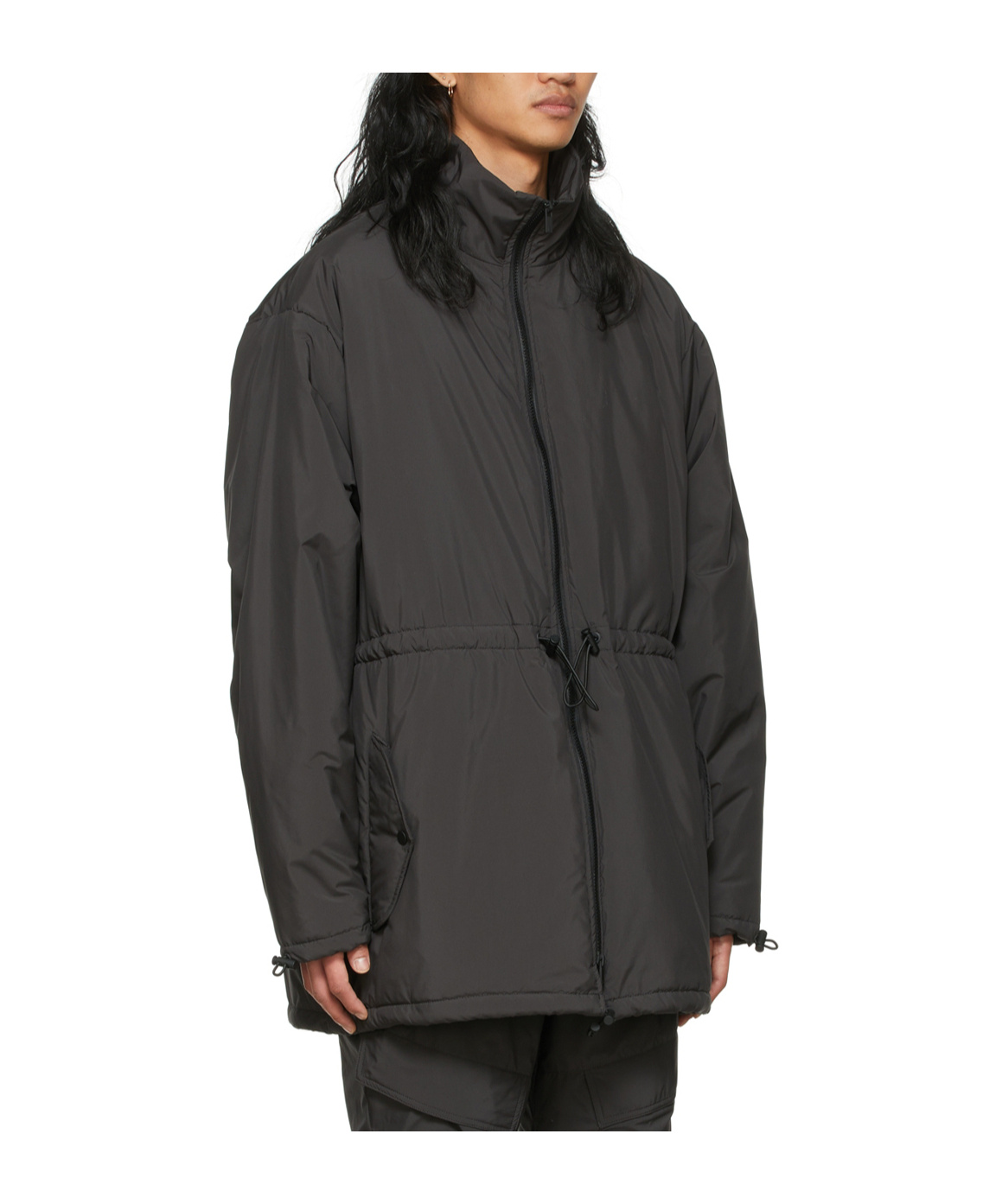 ESSENTIALS DRAWSTRING-FASTENING WAIST JACKET 