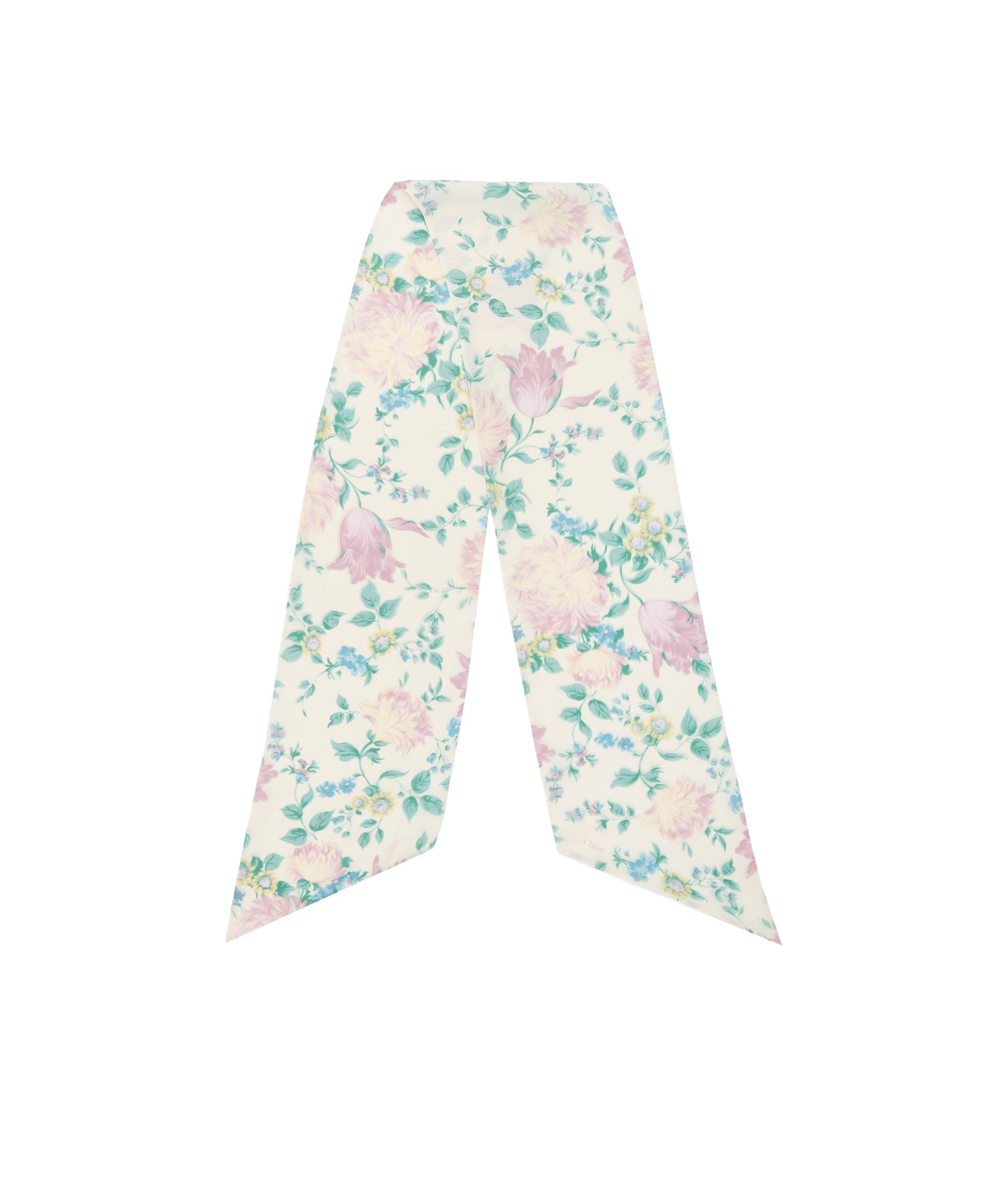CHLOÉ PEONIES BANDEAU SCARF