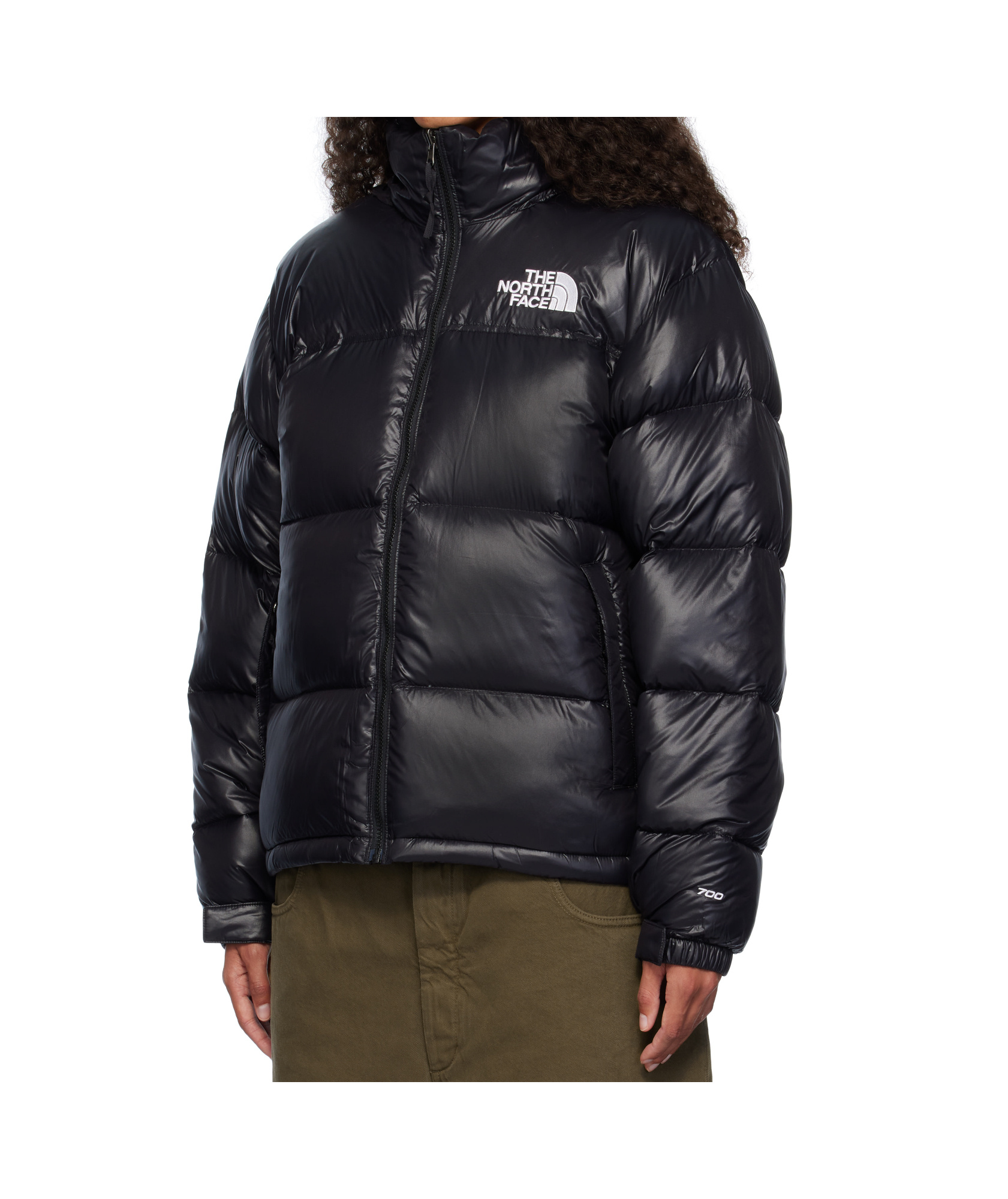 The North Face Right-collar Down Jacket In Black