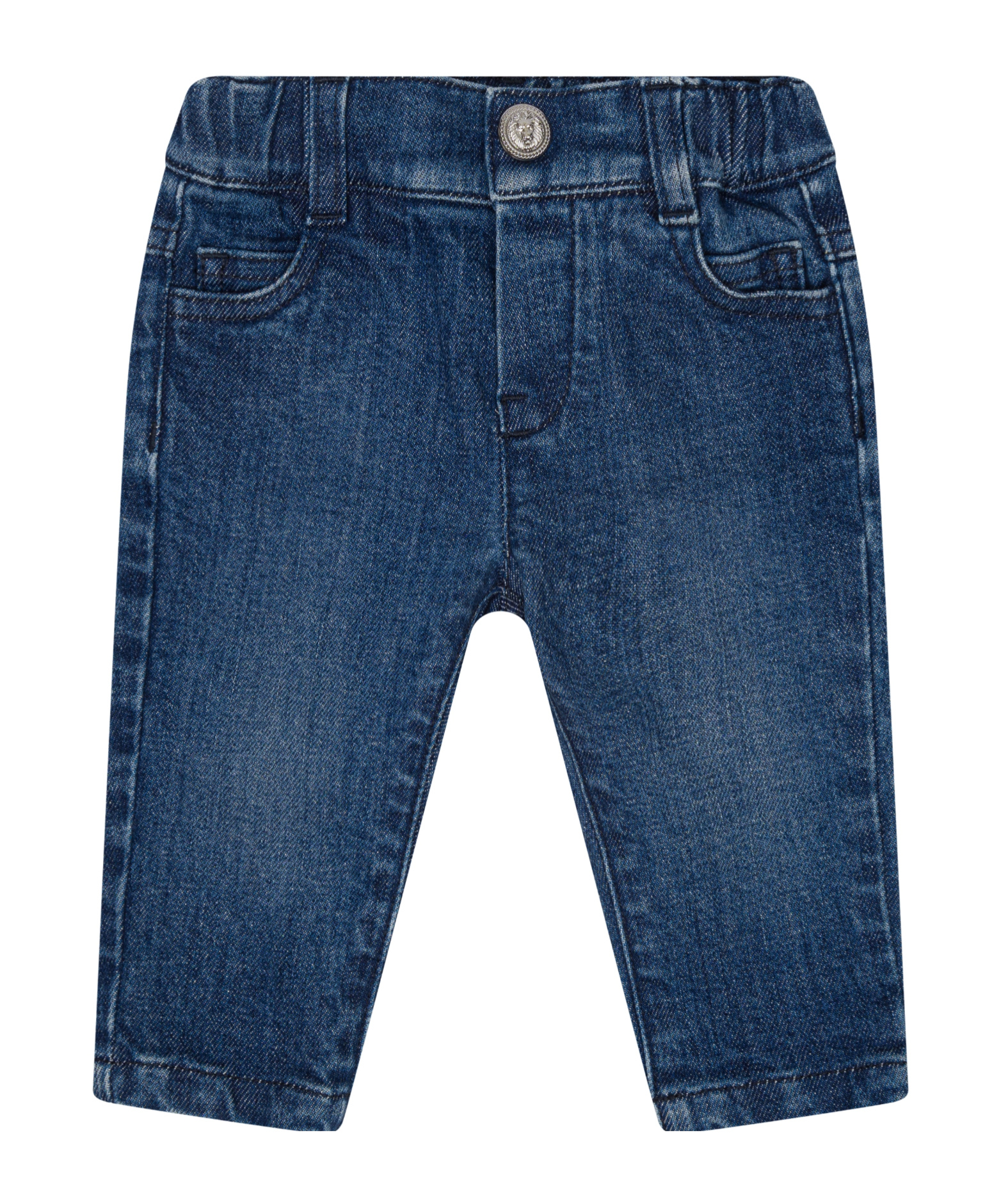 Balmain Belt Loop Jeans In Blue
