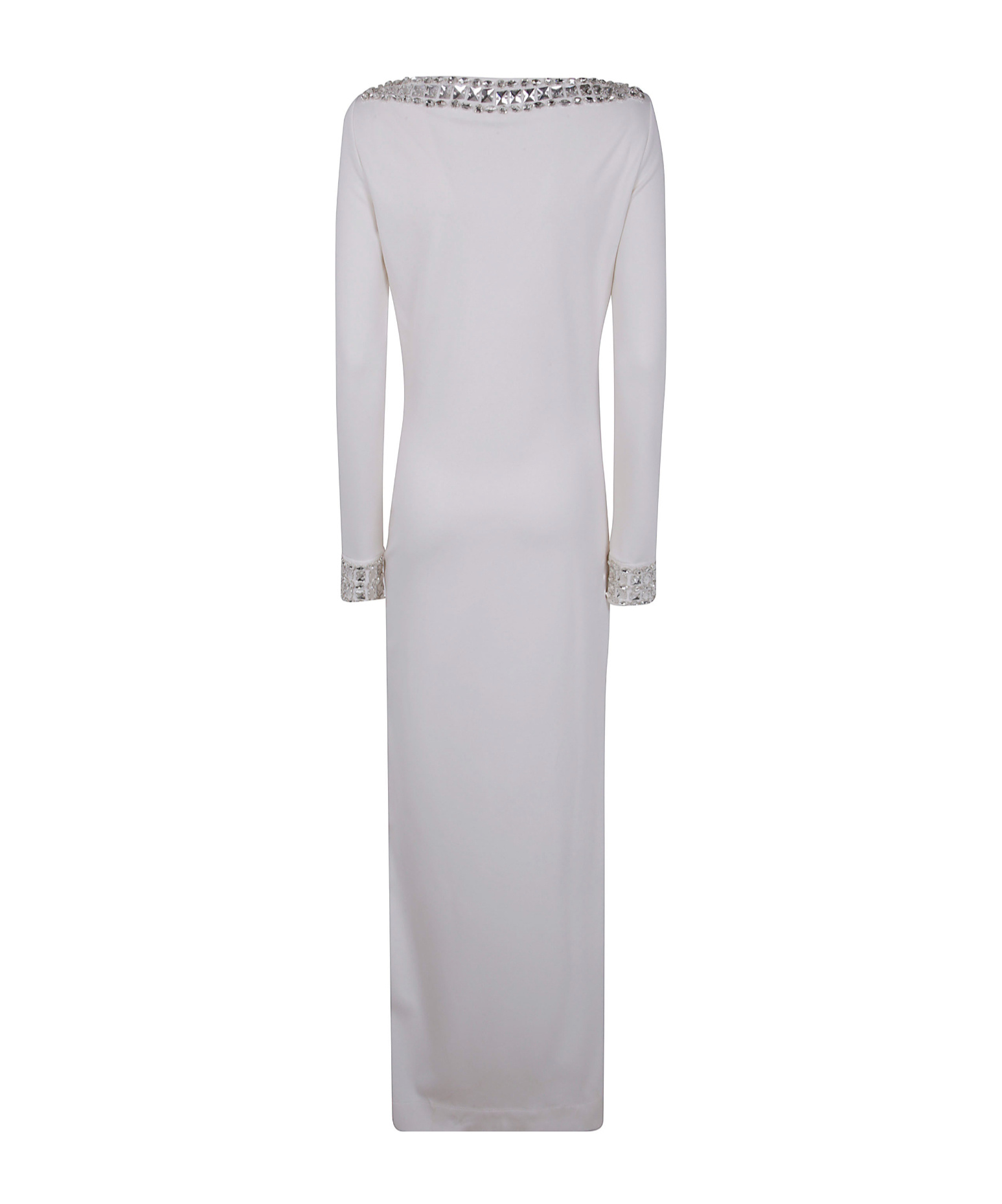 Blugirl Crystal-embellished Long Dress In Gray