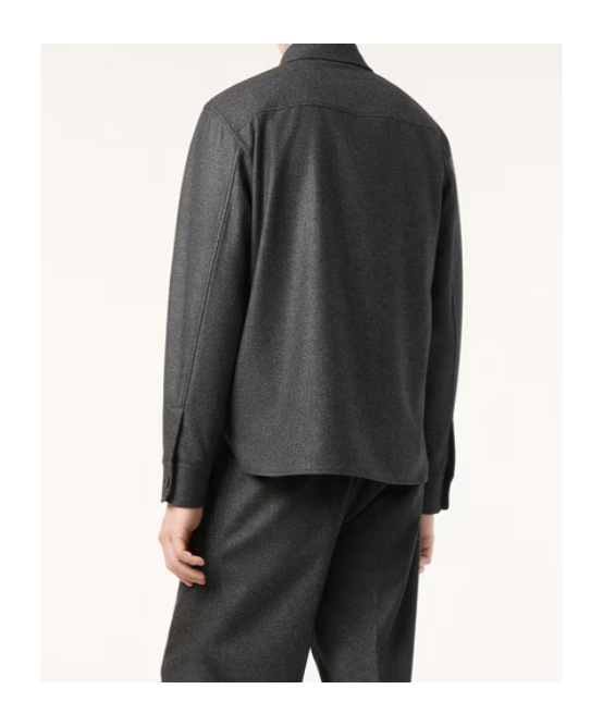 Loro Piana Jim Overshirt In Gray