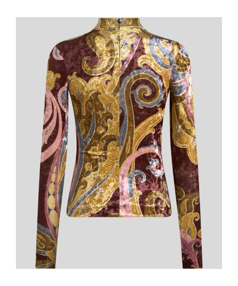 ETRO PRINTED CHENILLE TOP 