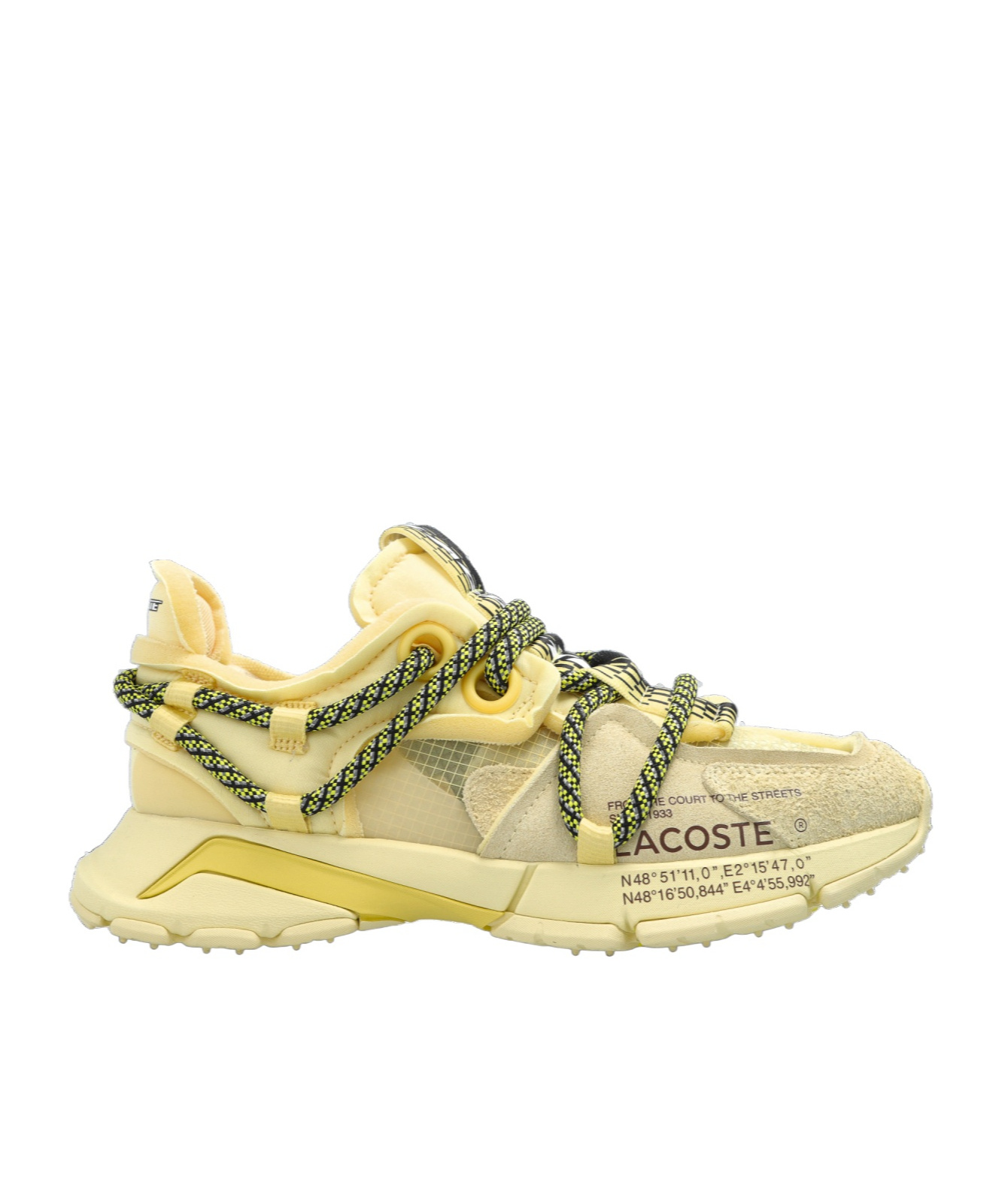 Lacoste Active Runway Mesh-panelled Sneakers In Yellow