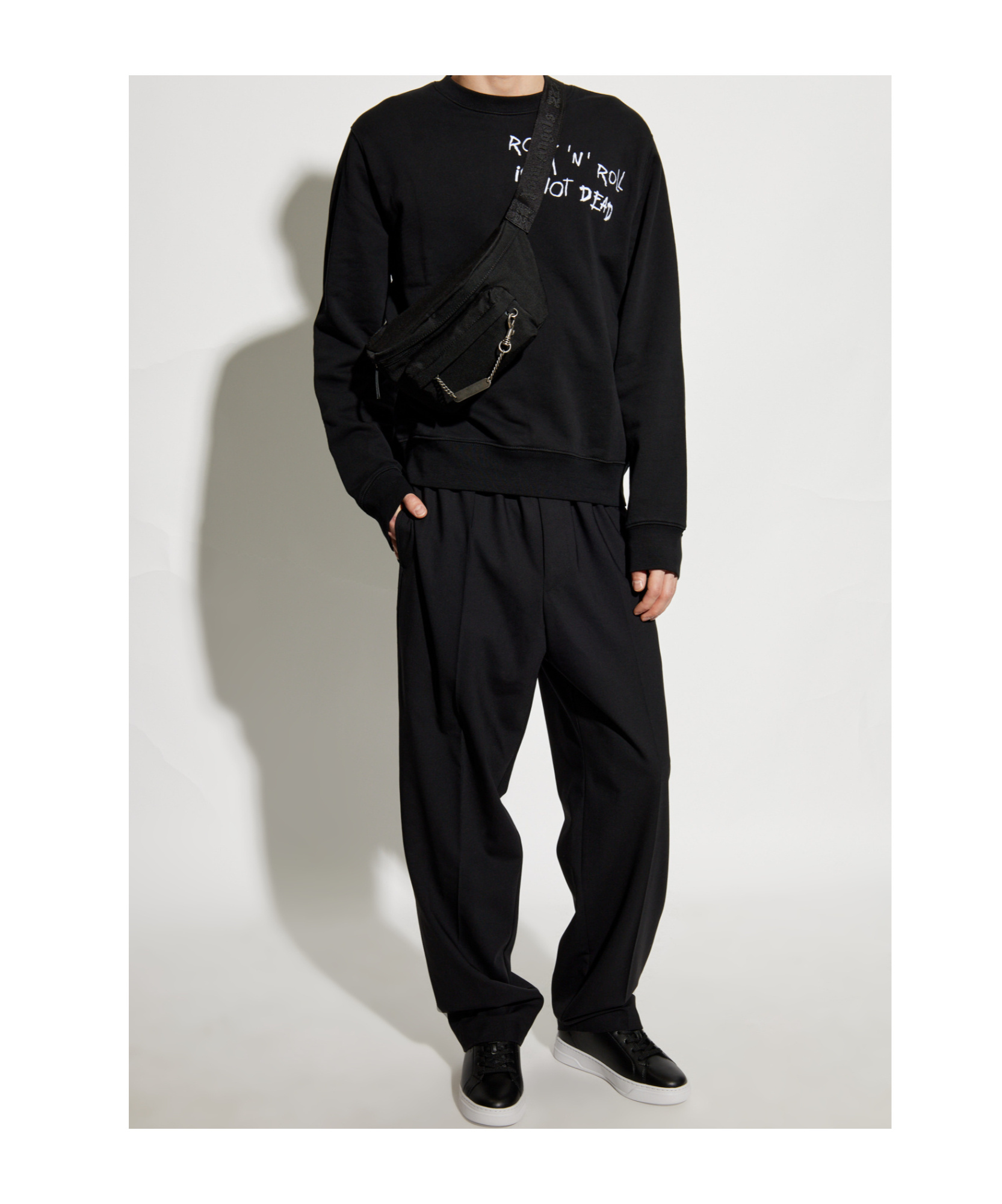 Zadig & Voltaire Aime Rock 'n' Roll Embroidered Sweatshirt In Black