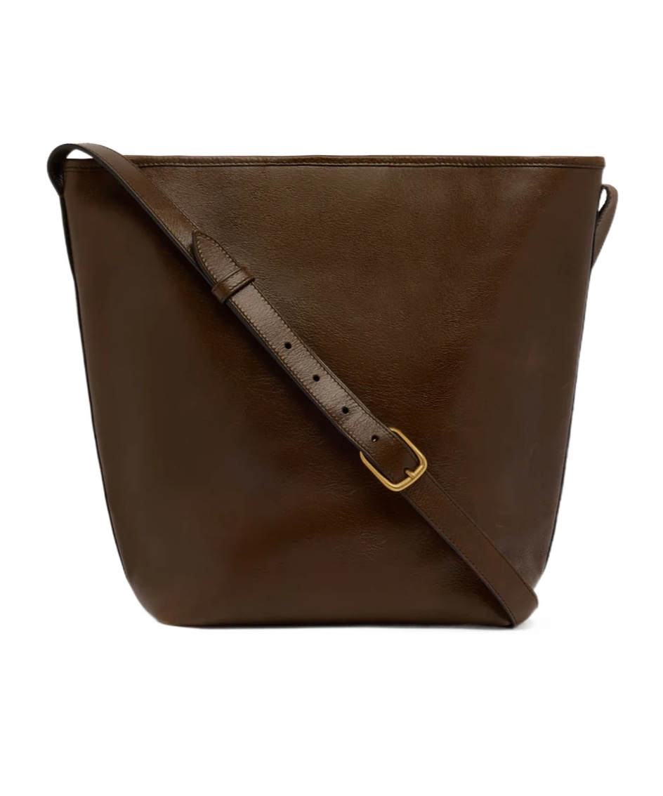 Bally Beckett Bucket Bag In Brown Leather In Brown