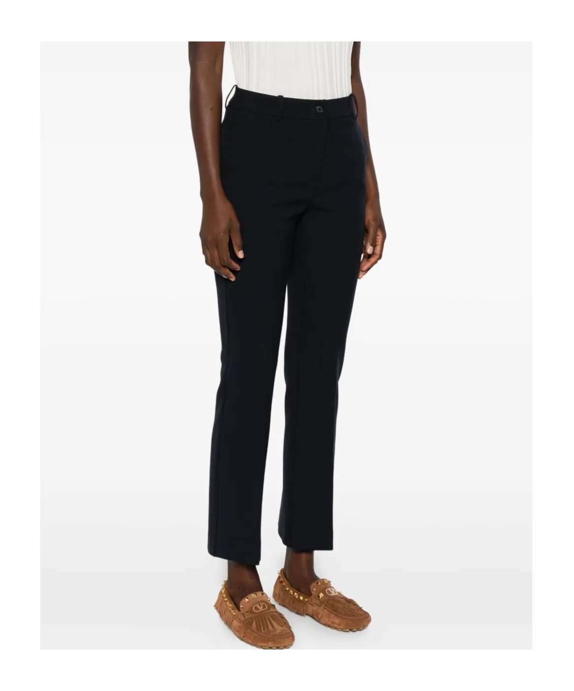 Rosso 35 Pocket-detailed Trousers In Blue