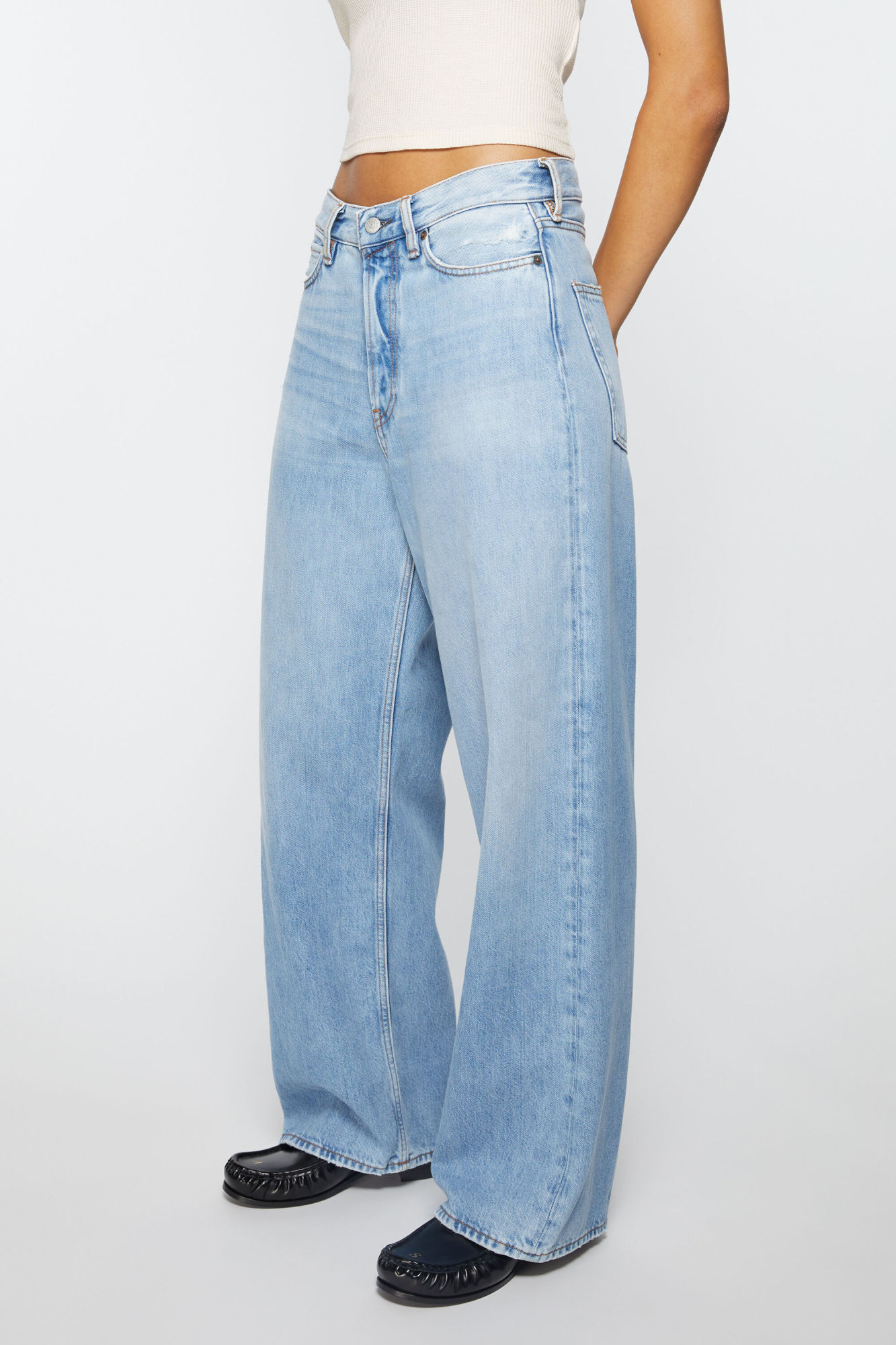 Acne Studios Acne Trousers Blue In Blue