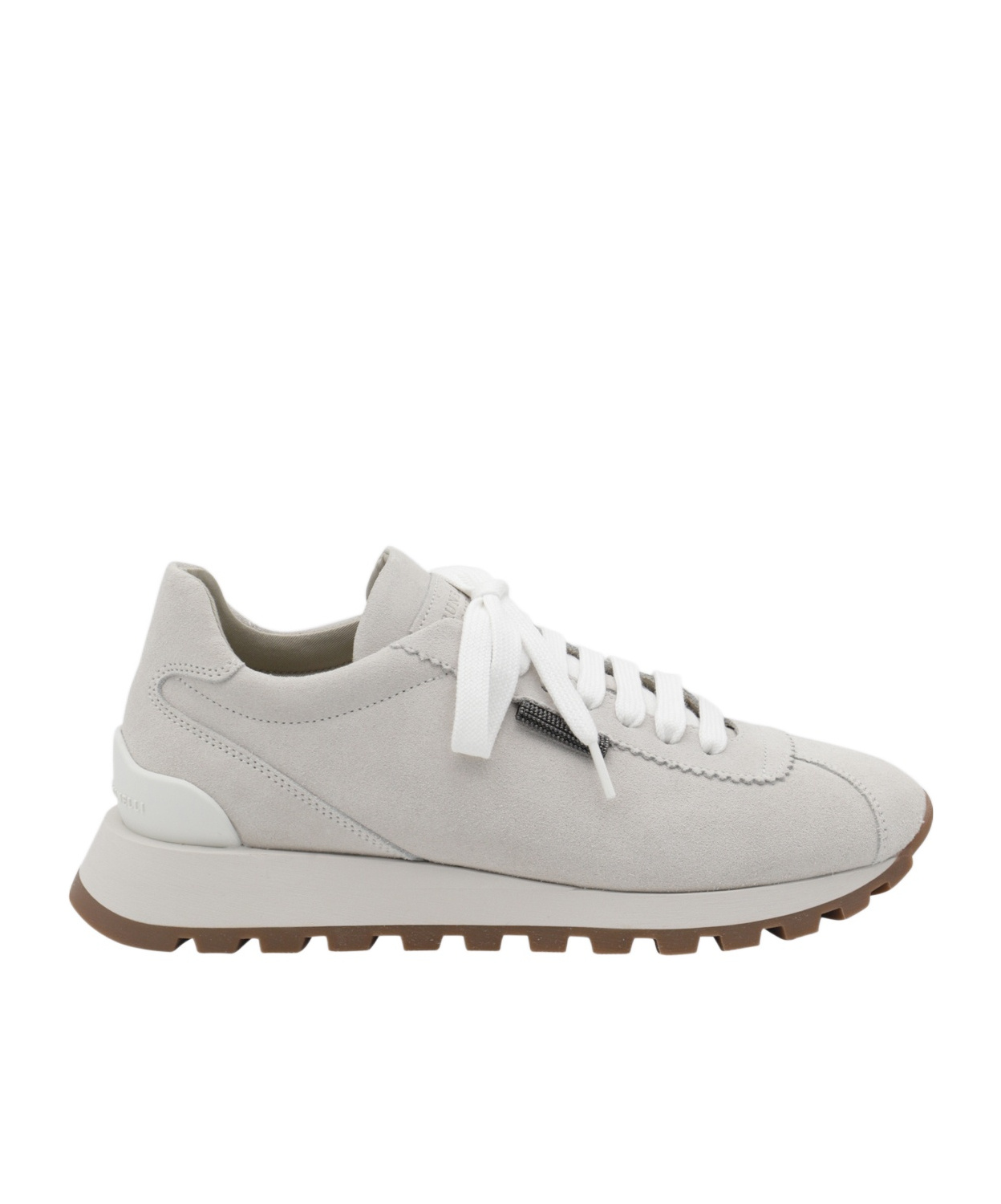 Brunello Cucinelli Sneakers With Iconic Embellishments In Gray