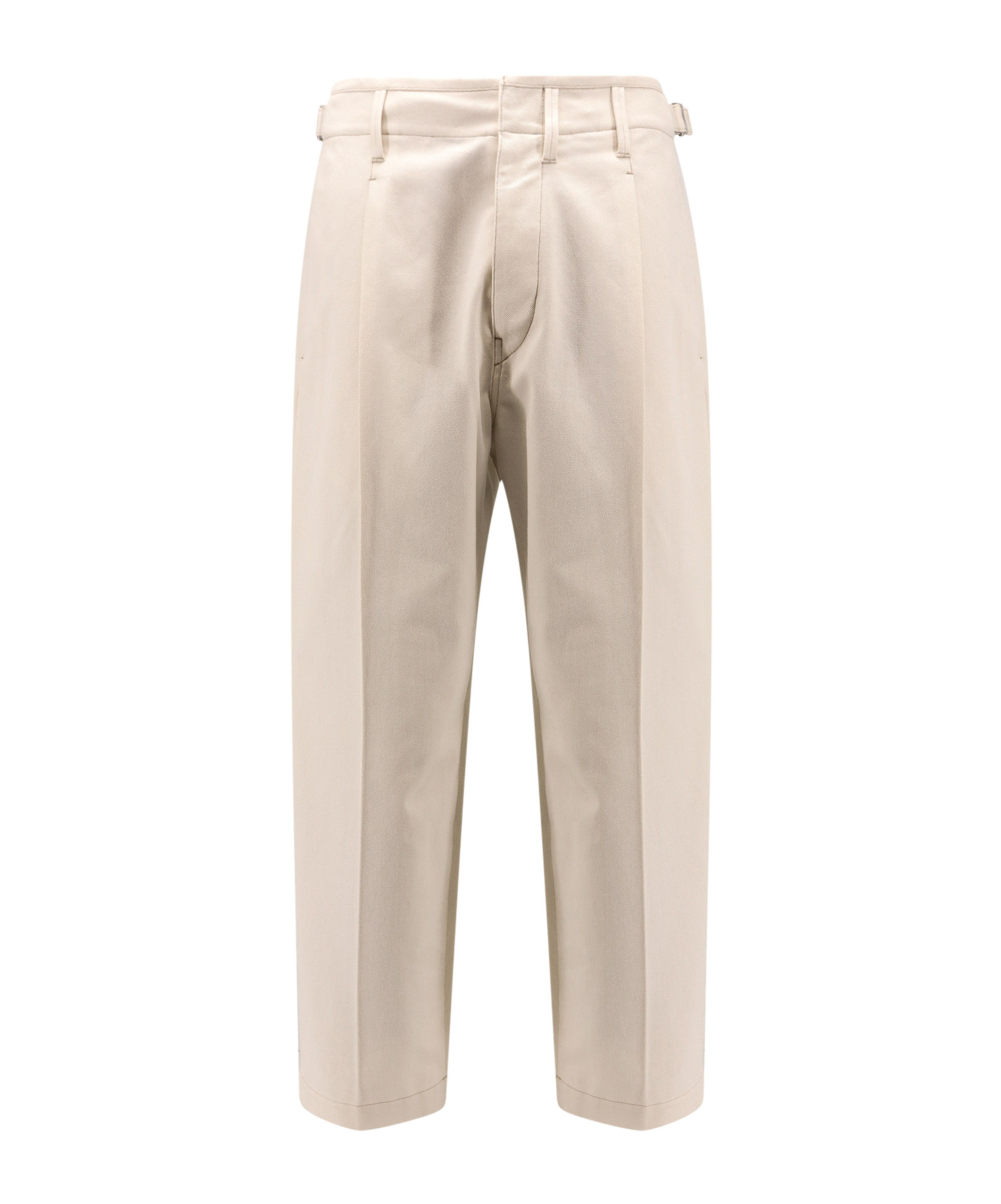 Lemaire Men Pleated Carrot Denim Trouser In Nude