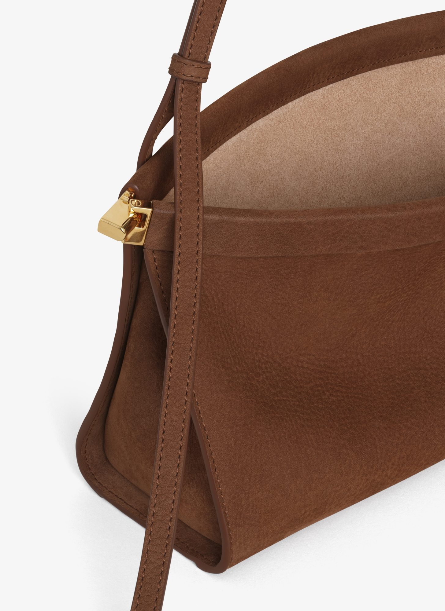 Alaïa Womens Terre D Ombre East West Magnetic-frame Leather Shoulder Bag In Brown