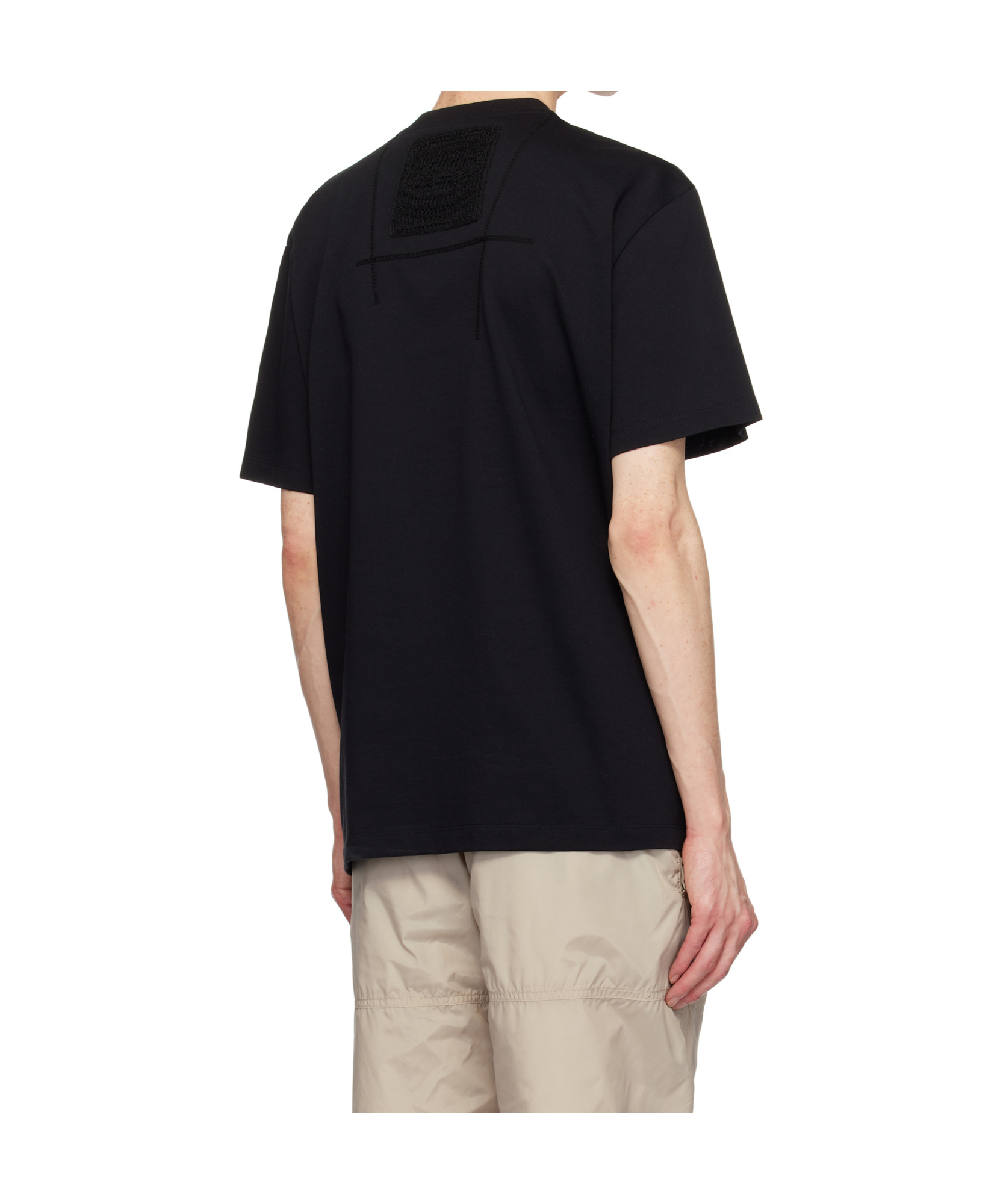 Wooyoungmi Embroidery T-shirt In Black
