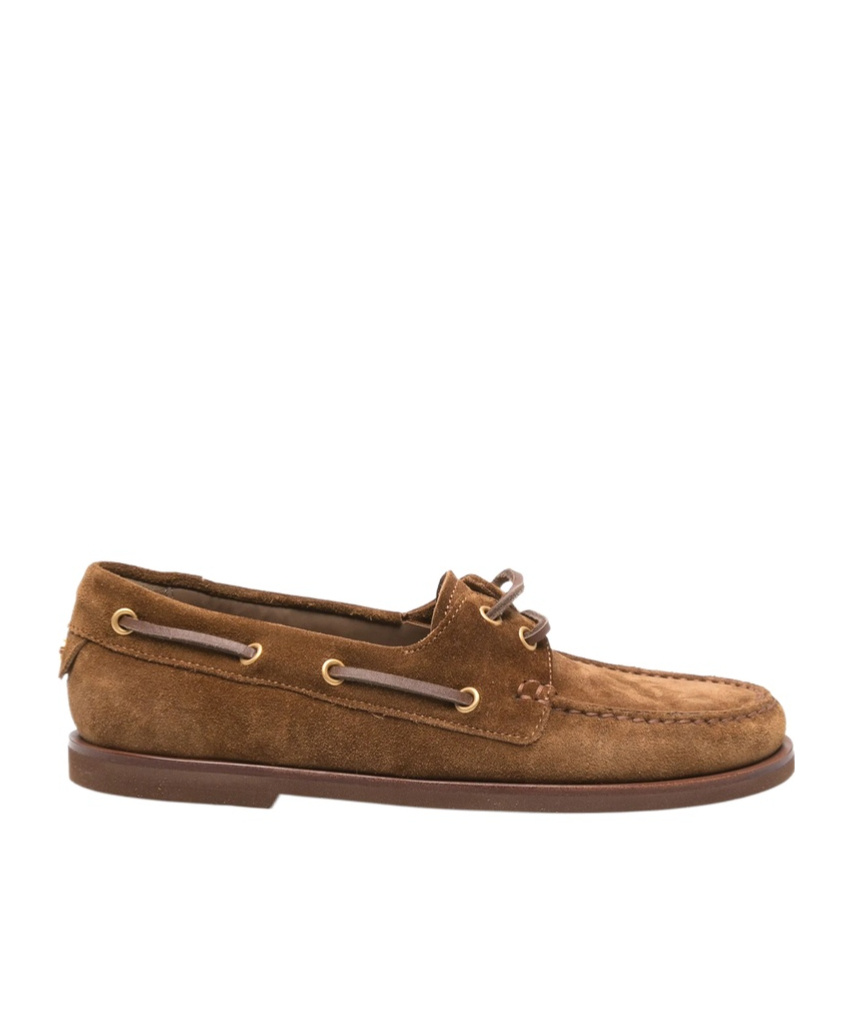 Gianvito Rossi Round-head Flat Shoes In Brown