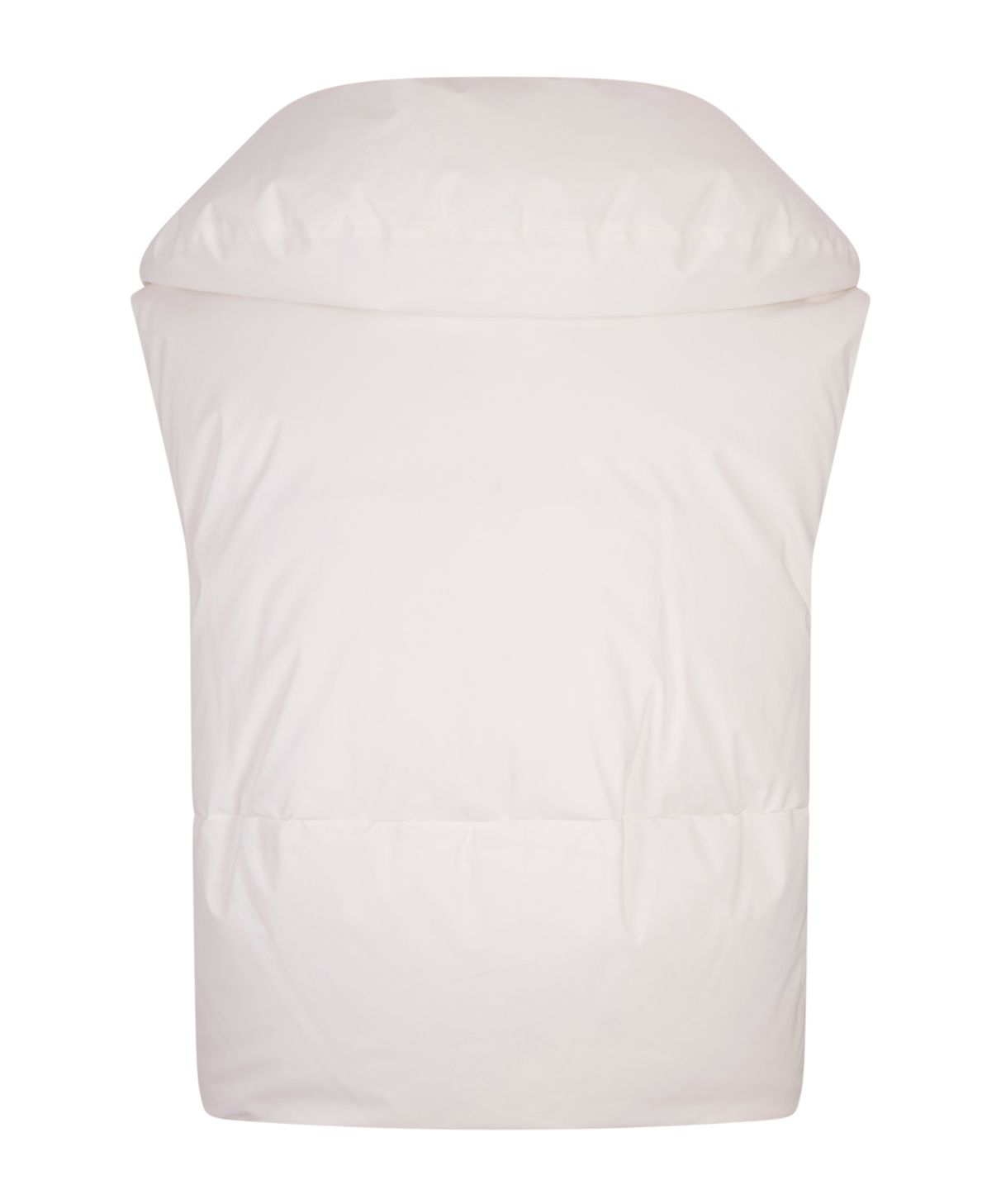 Jil Sander White Cotton Padded Gilet In White