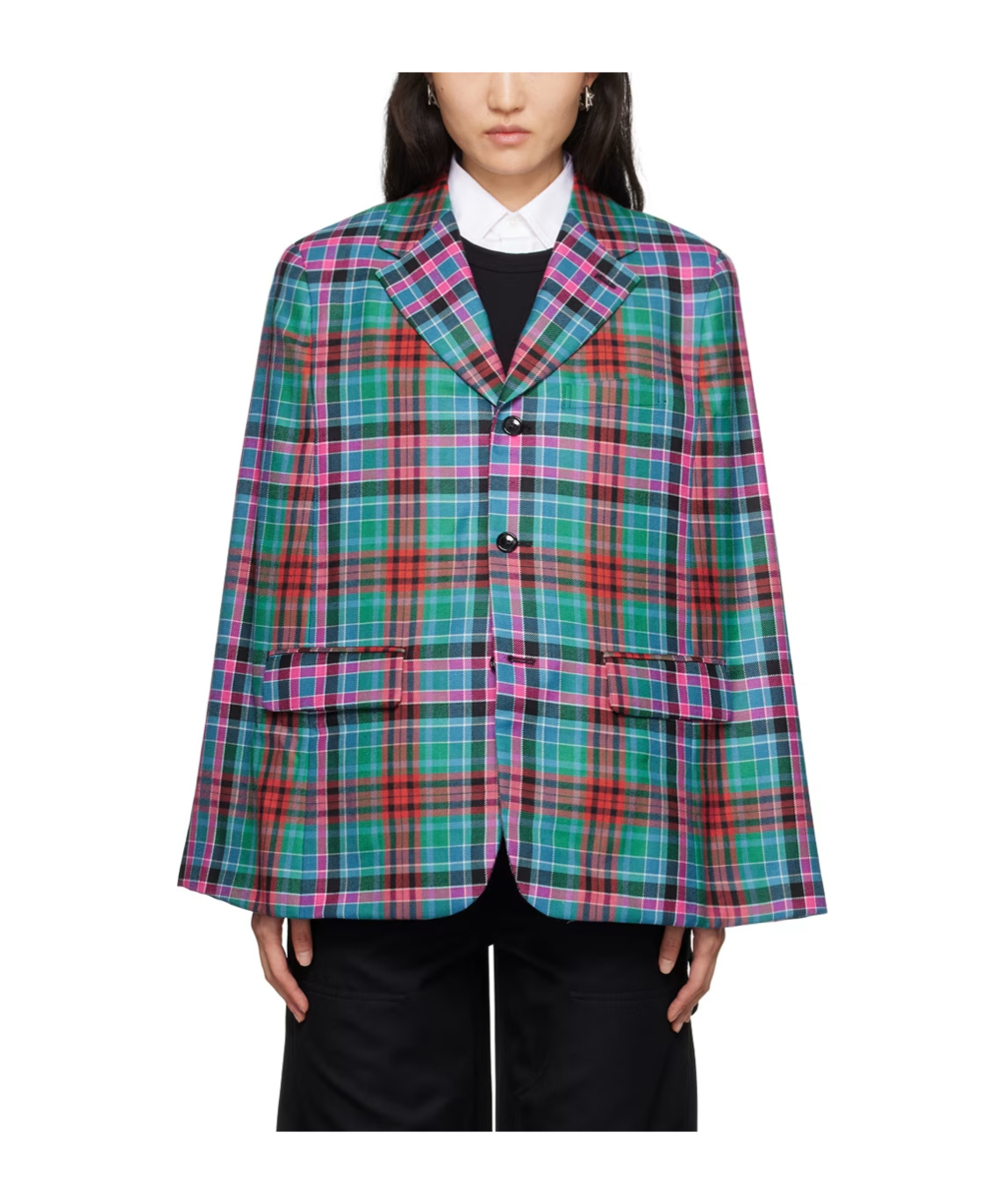 COMME DES GARÇONS PLAID CASUAL JACKET 
