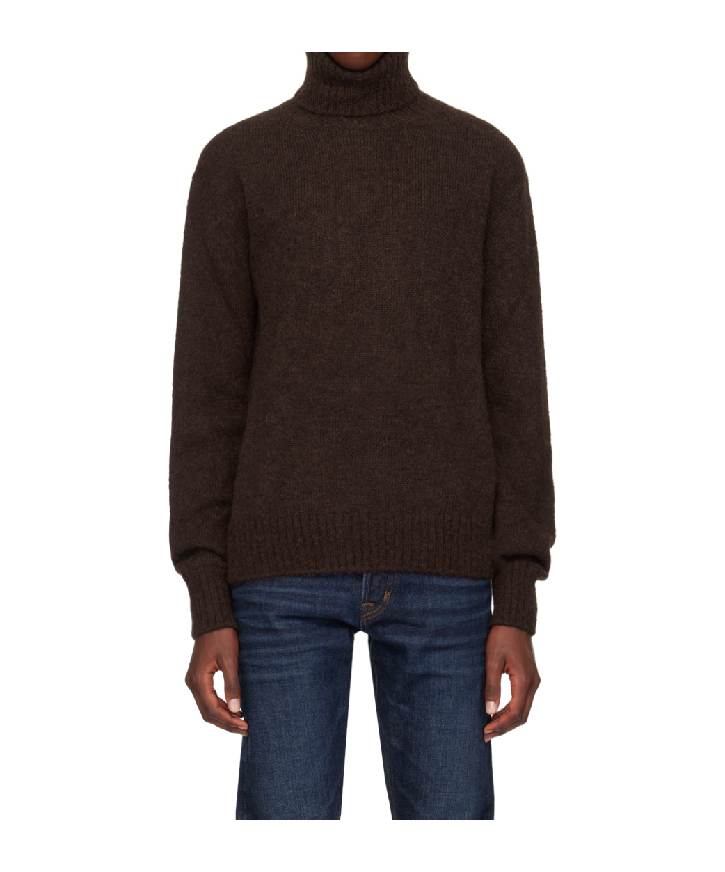 Tom Ford High-necked Long-sleeved Sweater In Black