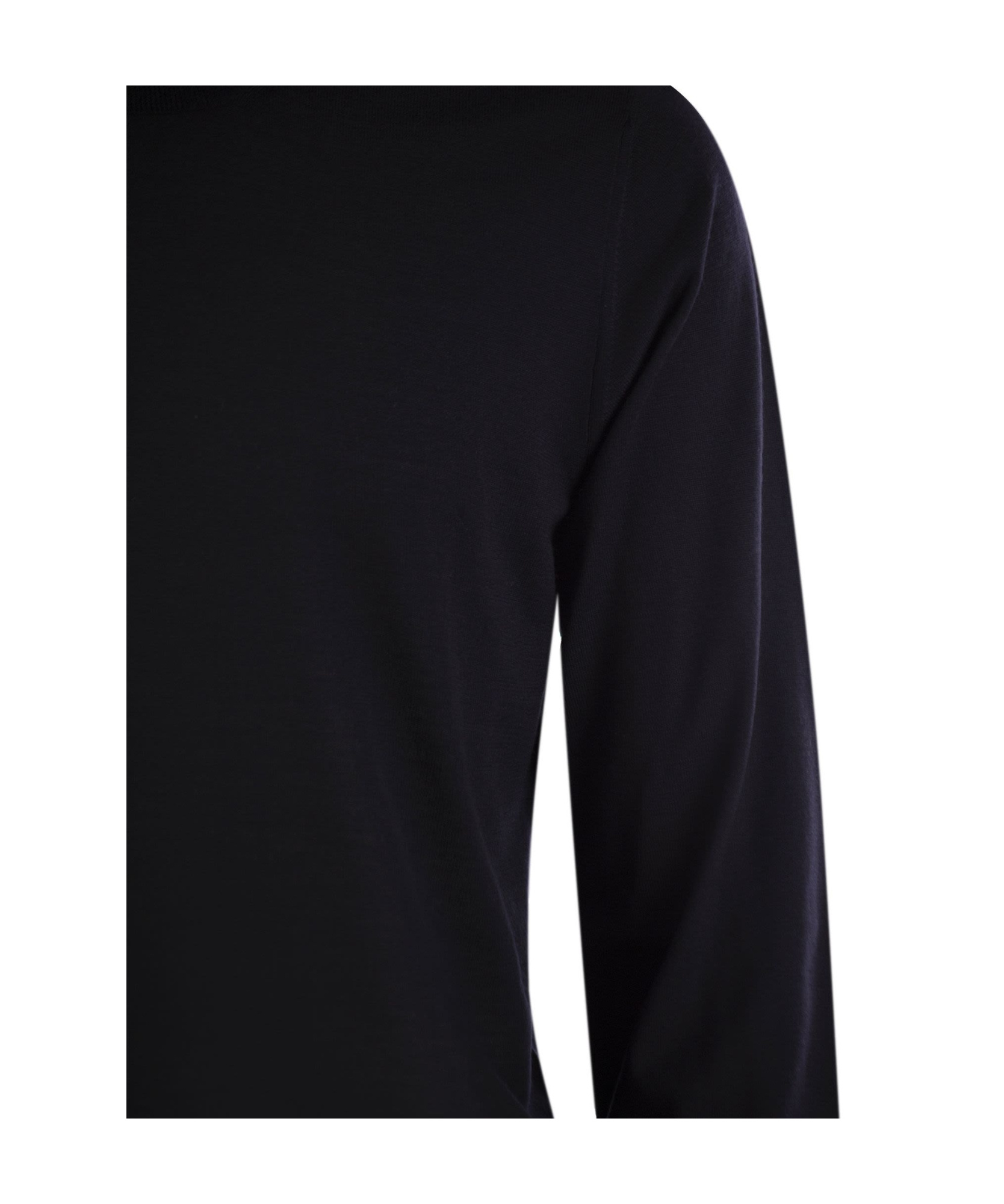 Shop Fedeli Turtleneck Sweater In Black