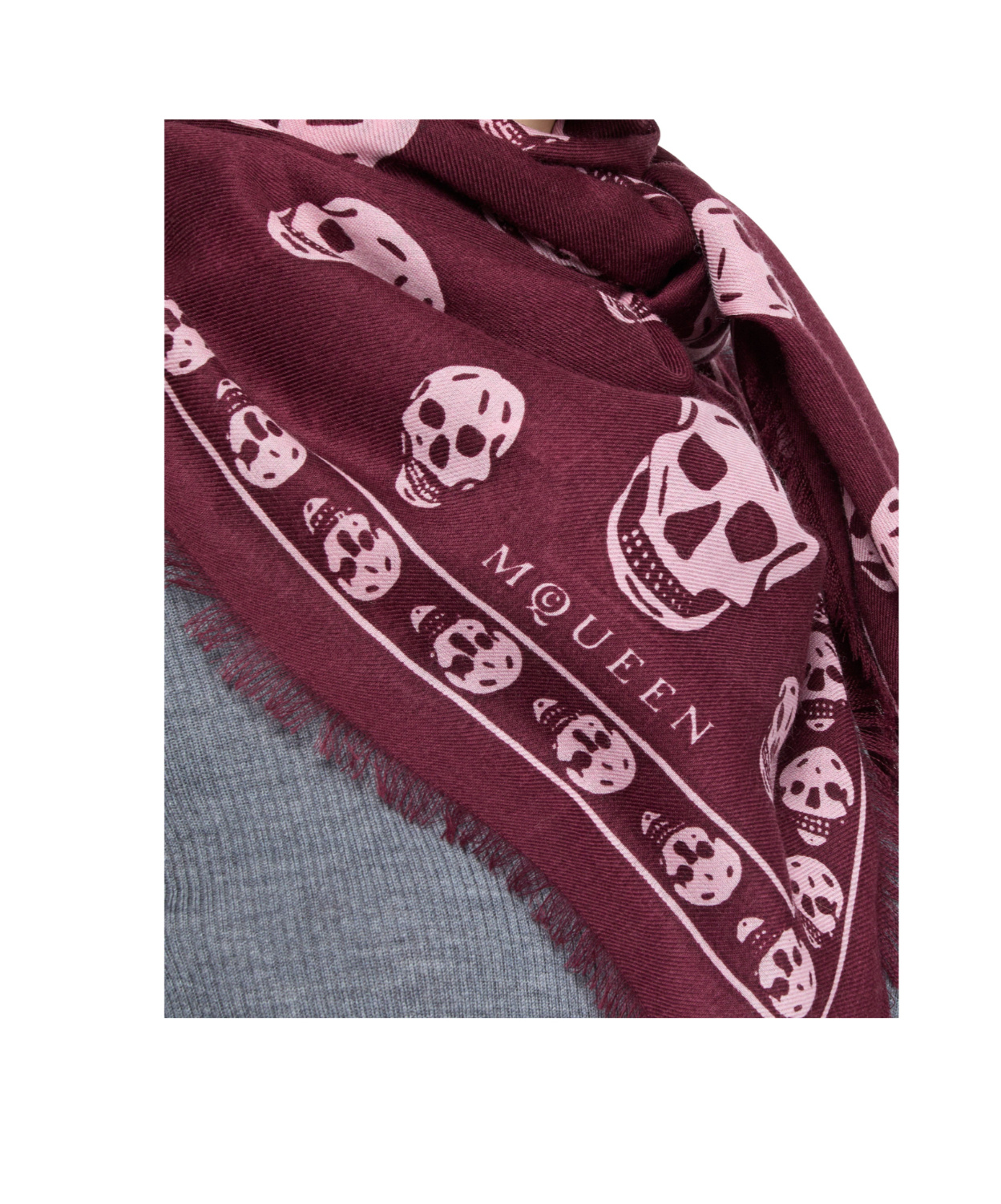 Alexander Mcqueen Skull Pattern Scarf